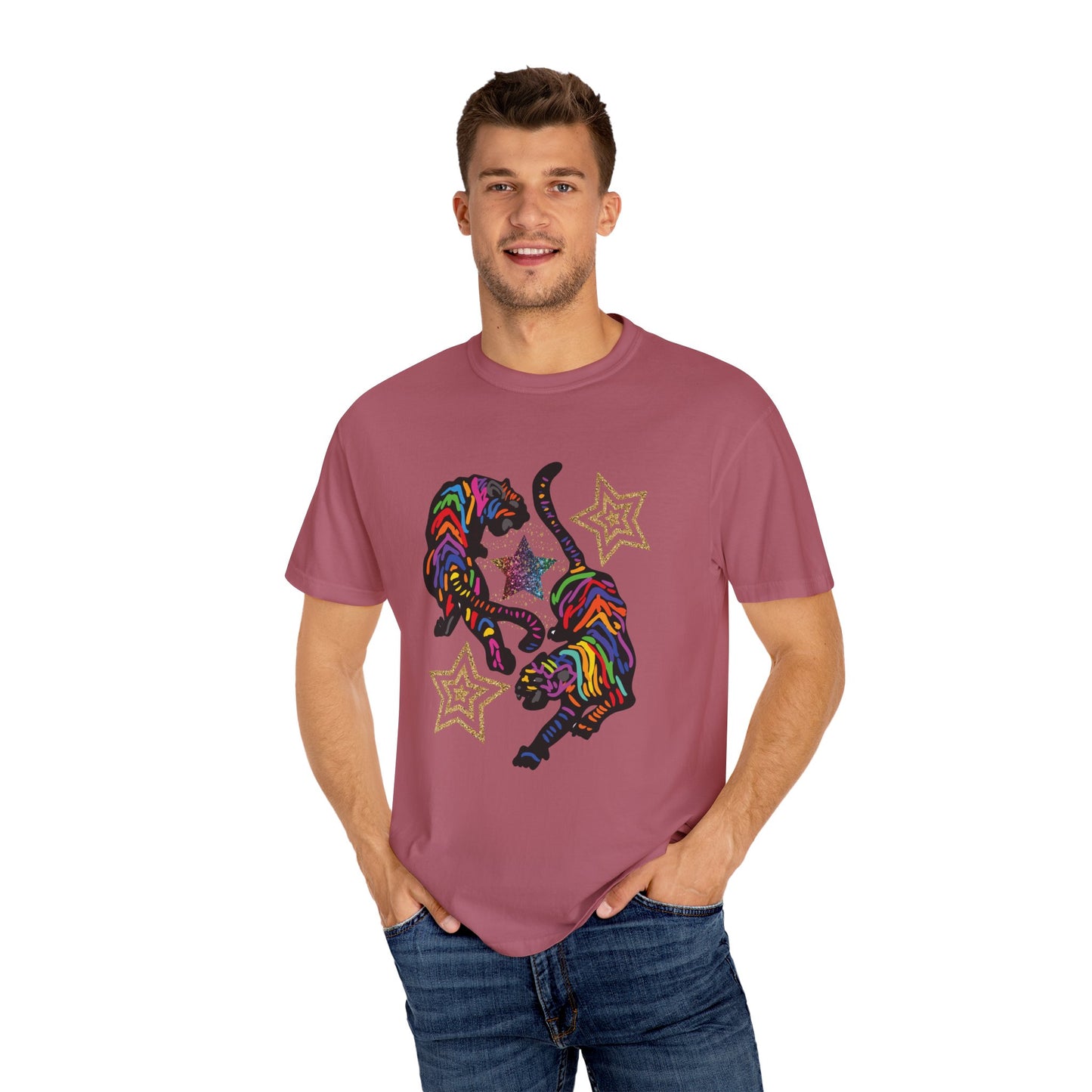 Rainbow Tiger Summer Boxy Tee