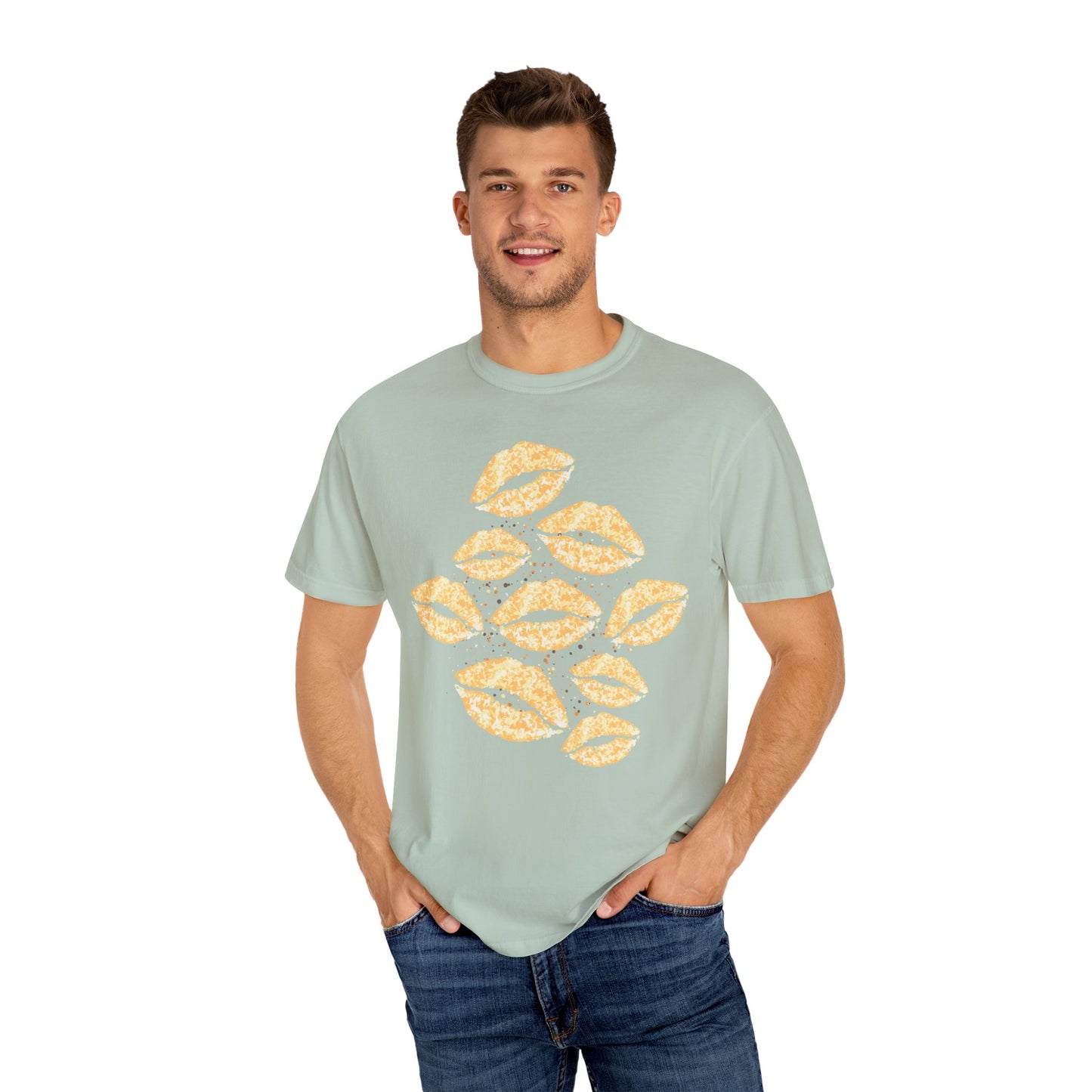 Gold Smooches Summer Boxy Tee