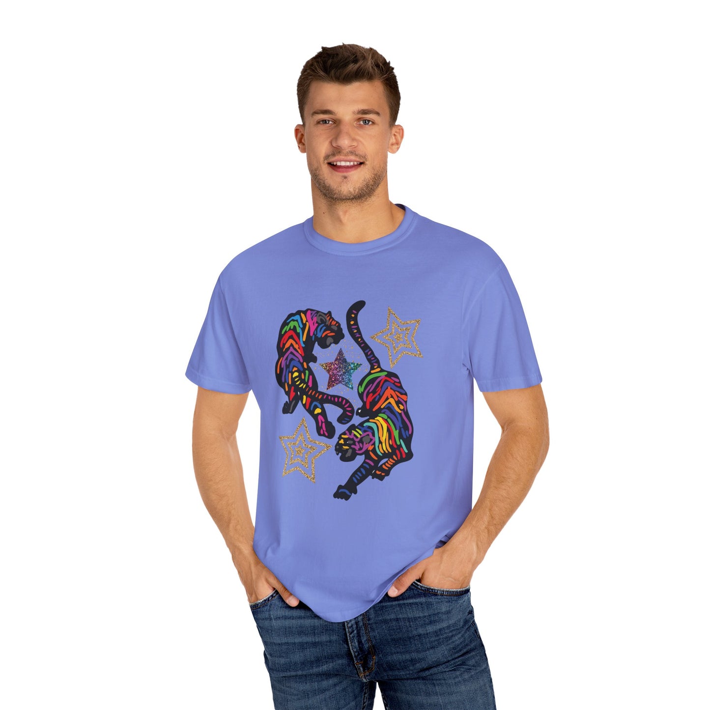 Rainbow Tiger Summer Boxy Tee