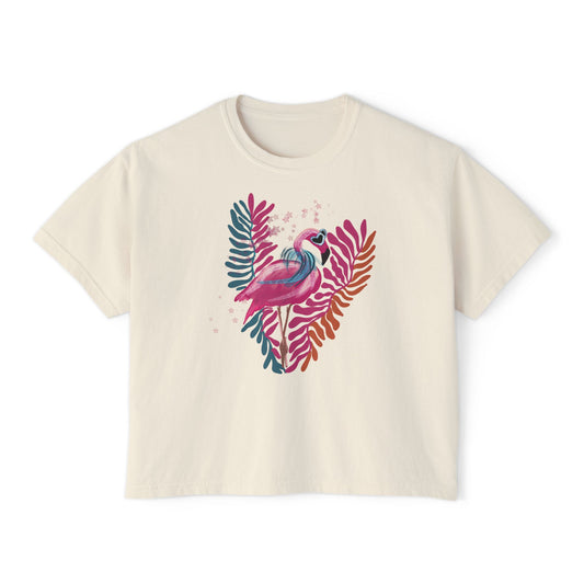 Flamingo Queen Boxy Crop