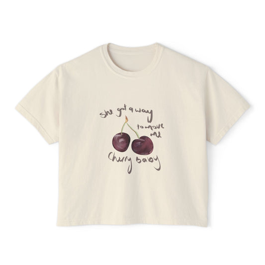 Cherry Baby Boxy Crop