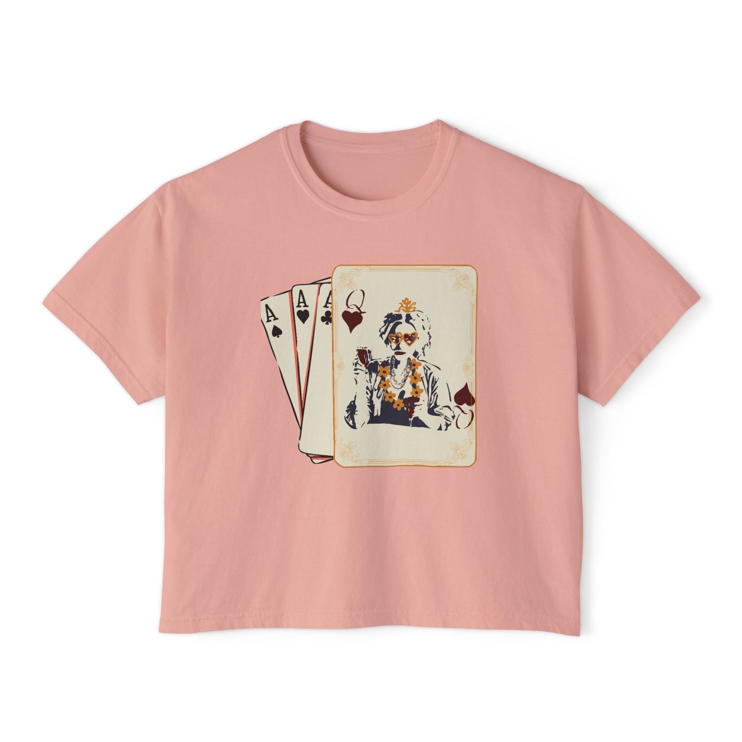 Queen of Hearts Boxy Crop