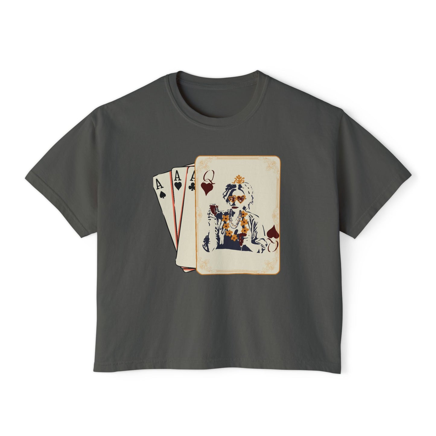 Queen of Hearts Boxy Crop