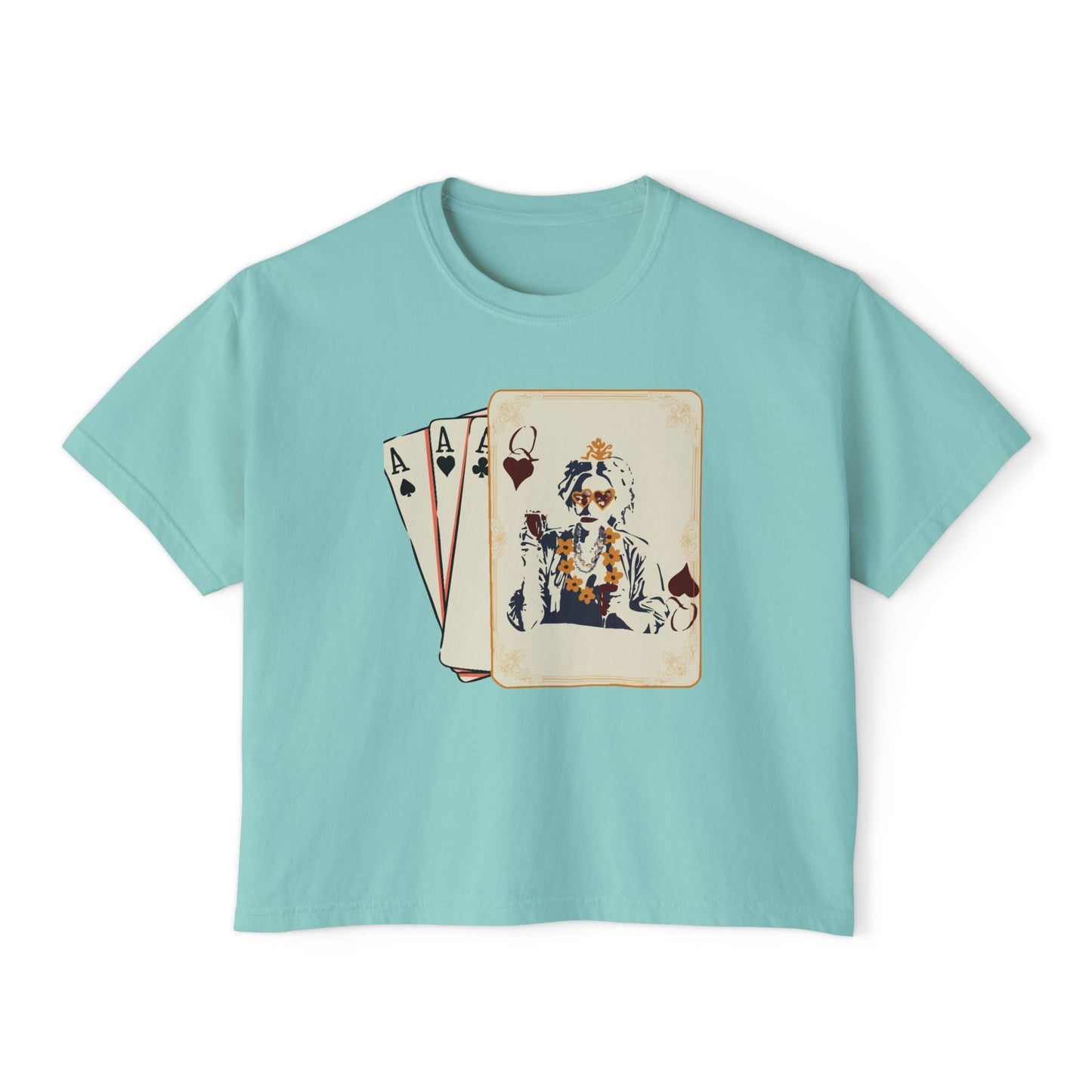 Queen of Hearts Boxy Crop