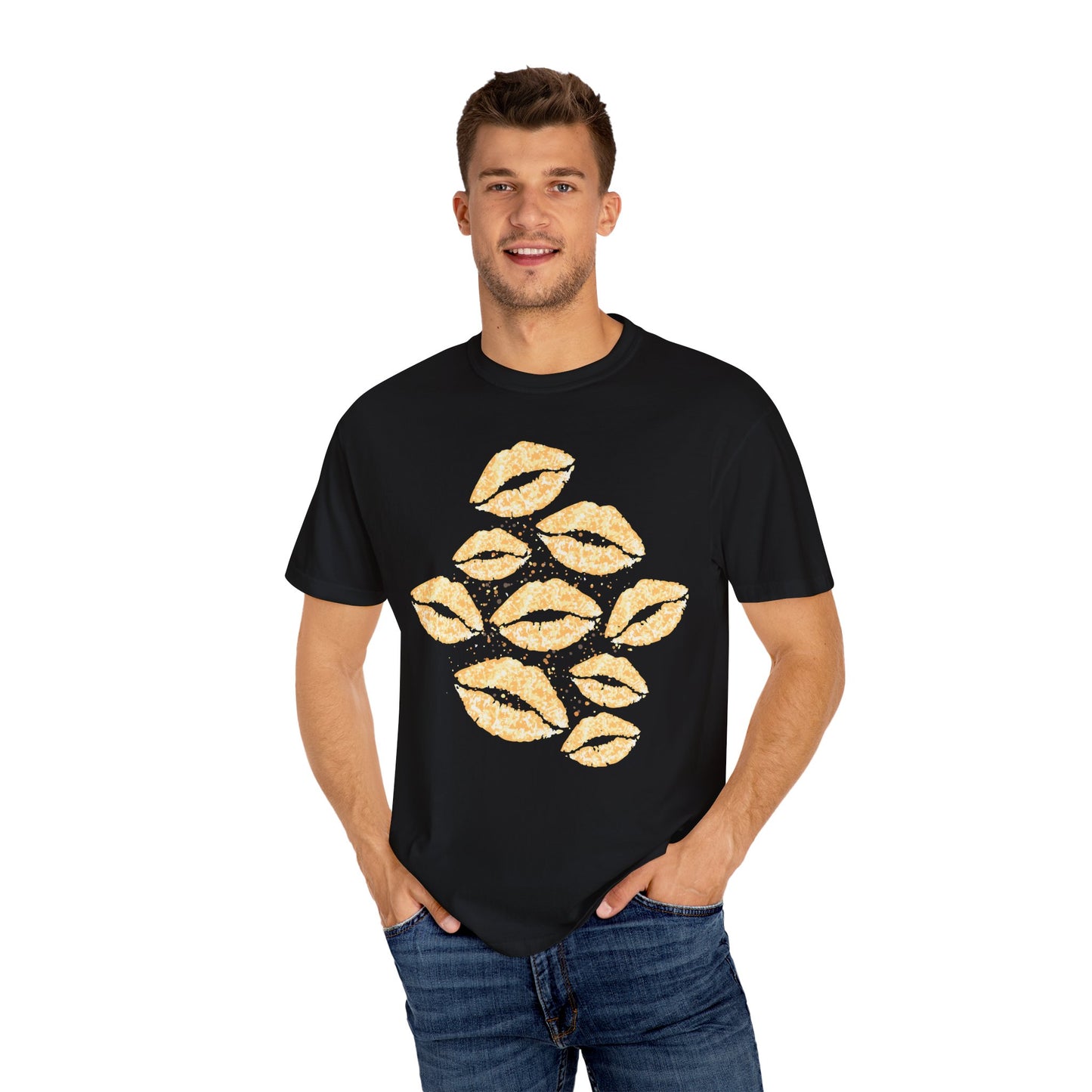 Gold Smooches Summer Boxy Tee