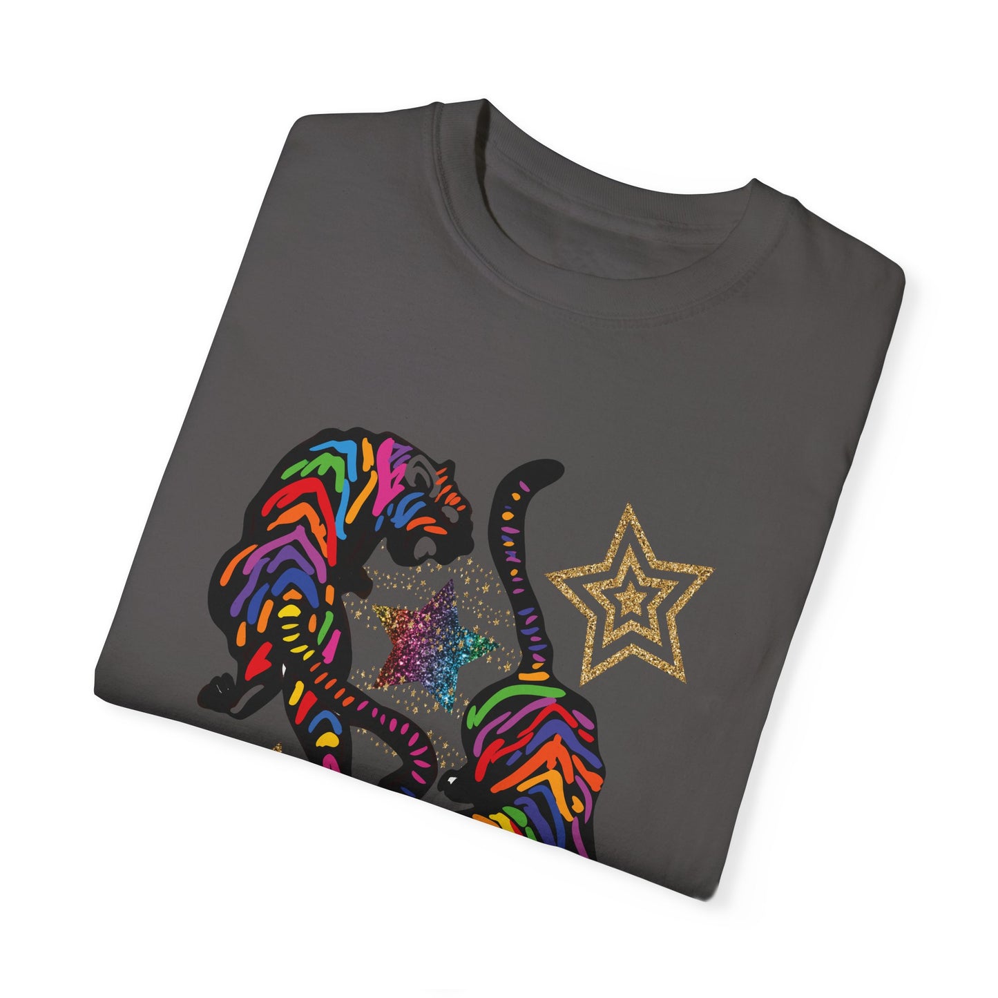 Rainbow Tiger Summer Boxy Tee