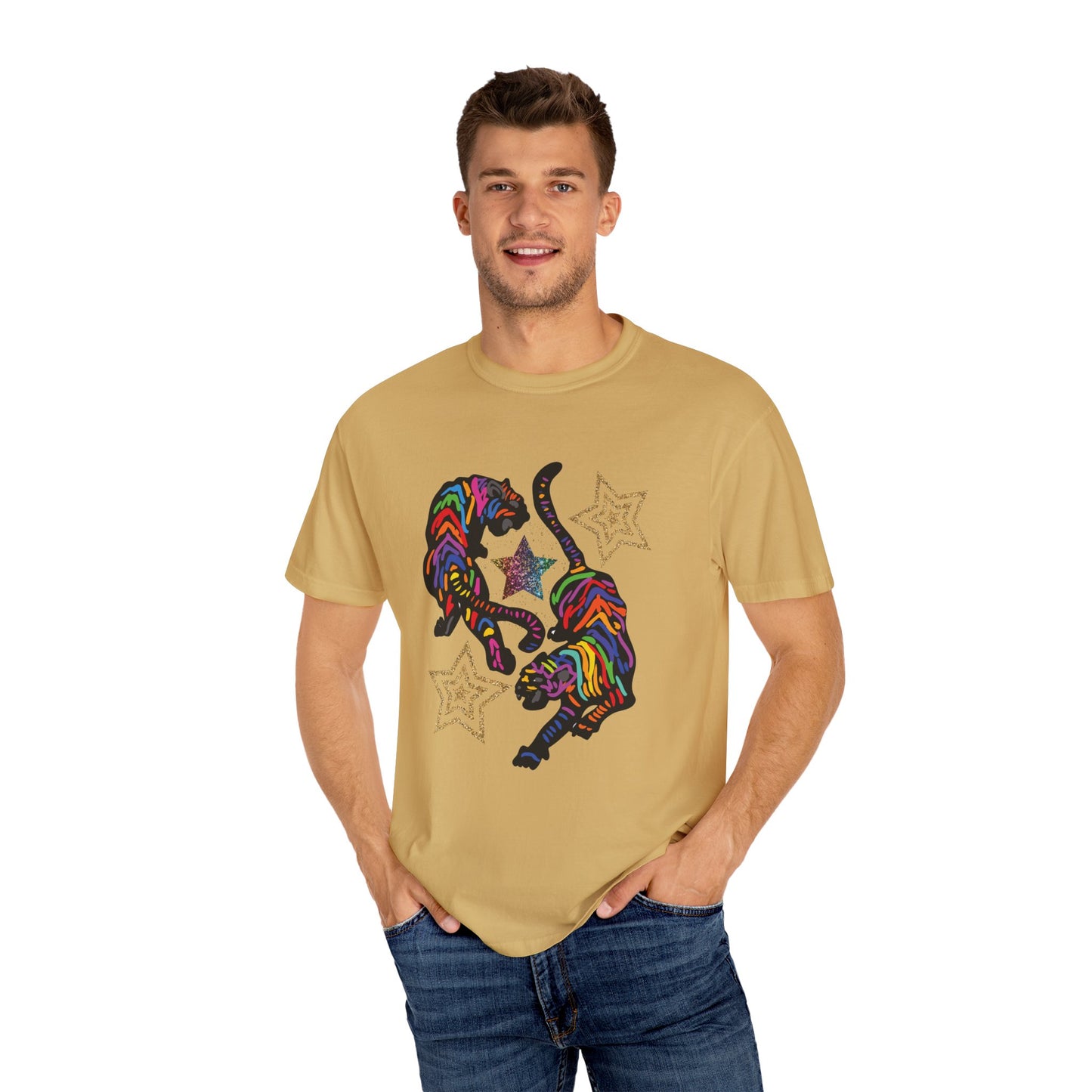 Rainbow Tiger Summer Boxy Tee