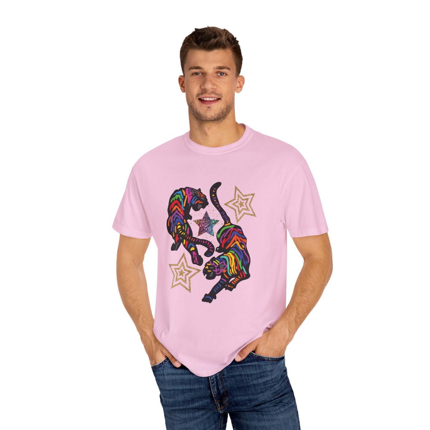 Rainbow Tiger Summer Boxy Tee