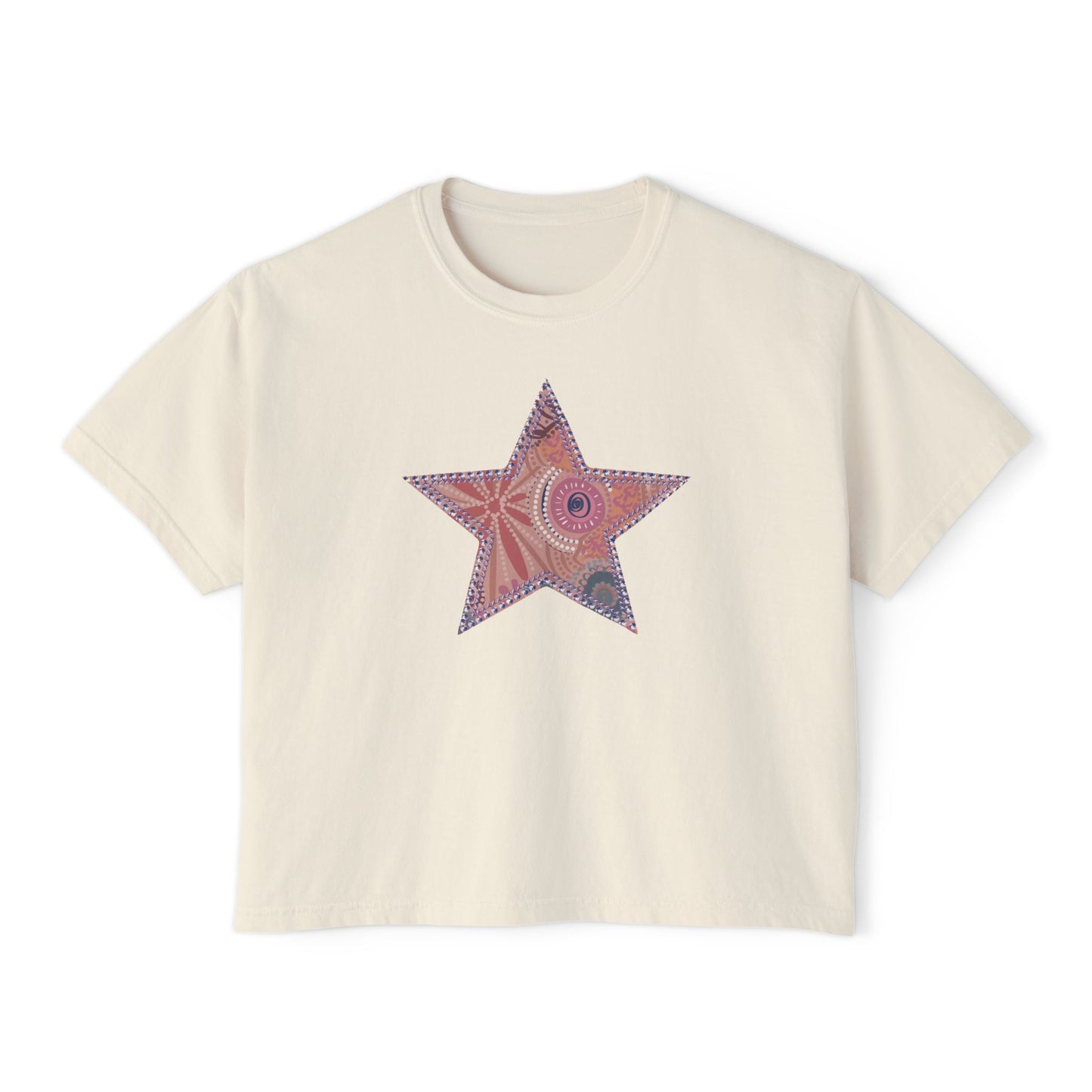 Kashmir Boxy Crop Tee