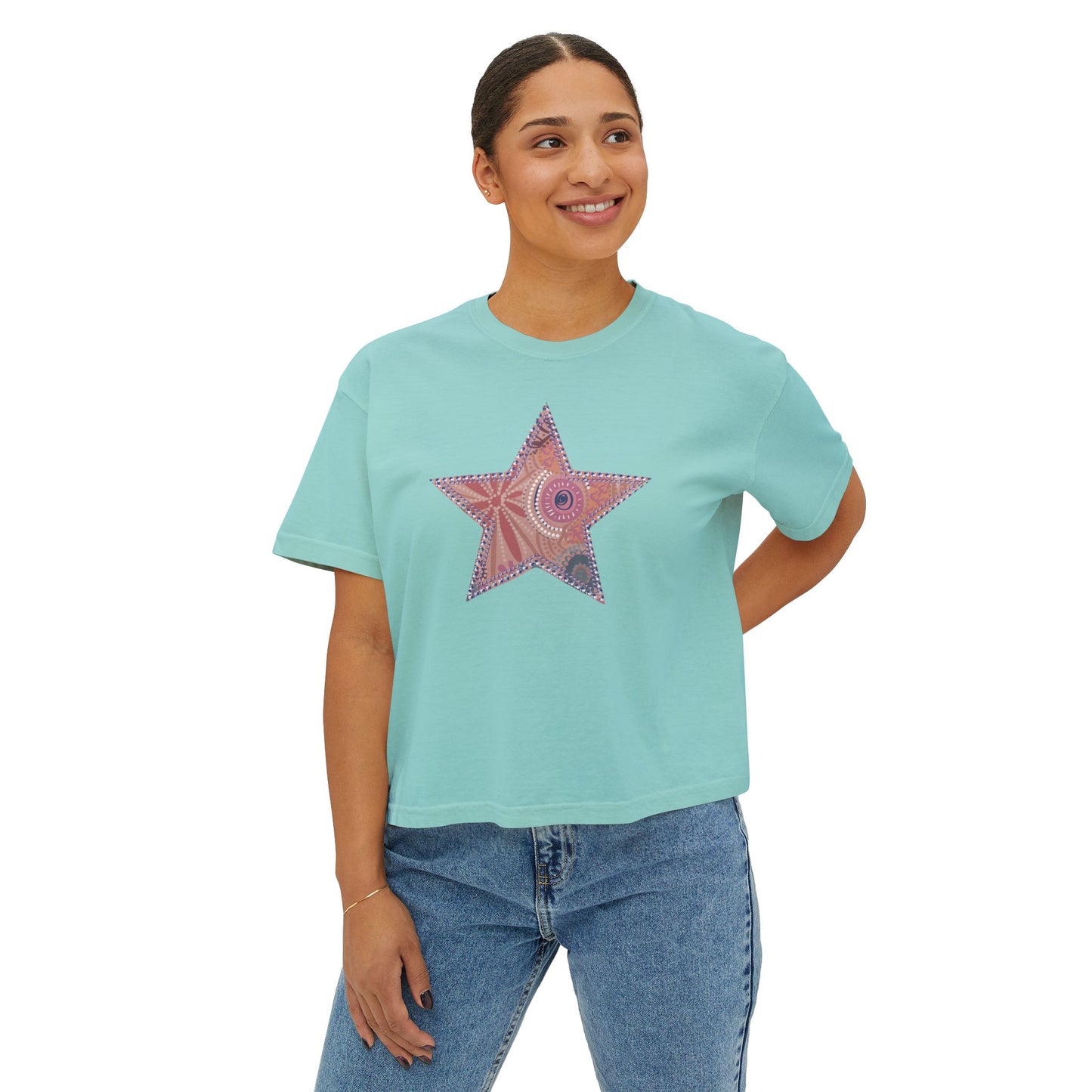 Kashmir Boxy Crop Tee