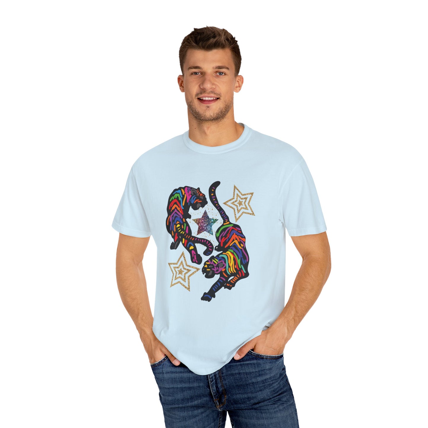 Rainbow Tiger Summer Boxy Tee