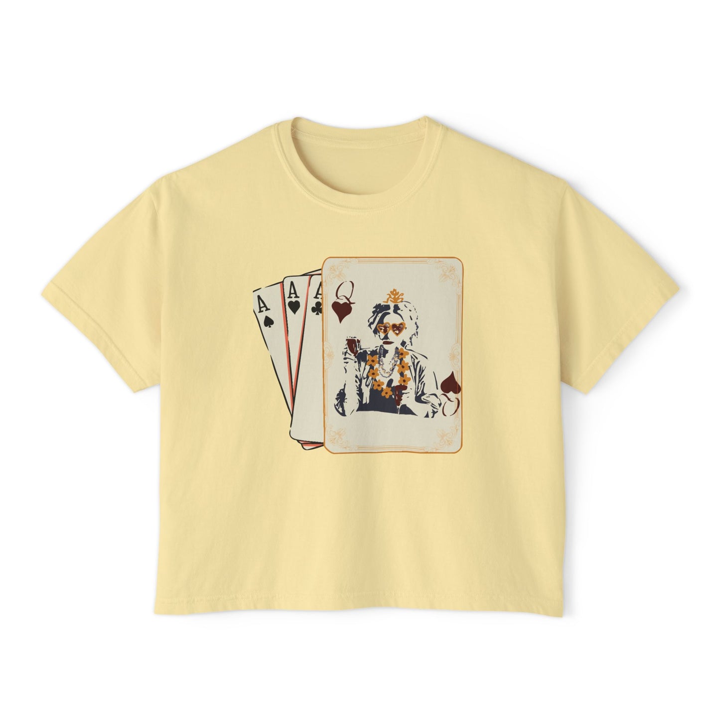Queen of Hearts Boxy Crop