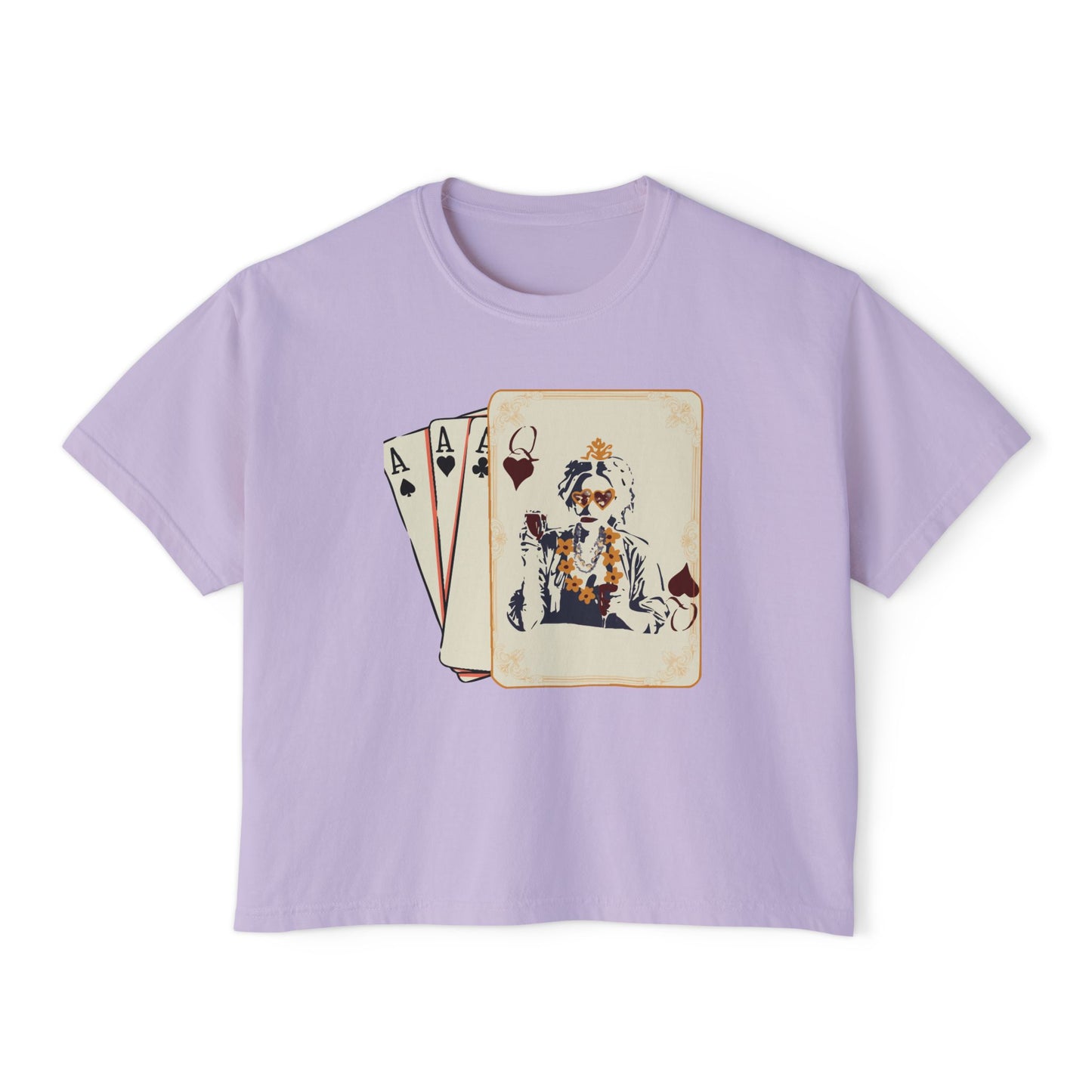 Queen of Hearts Boxy Crop