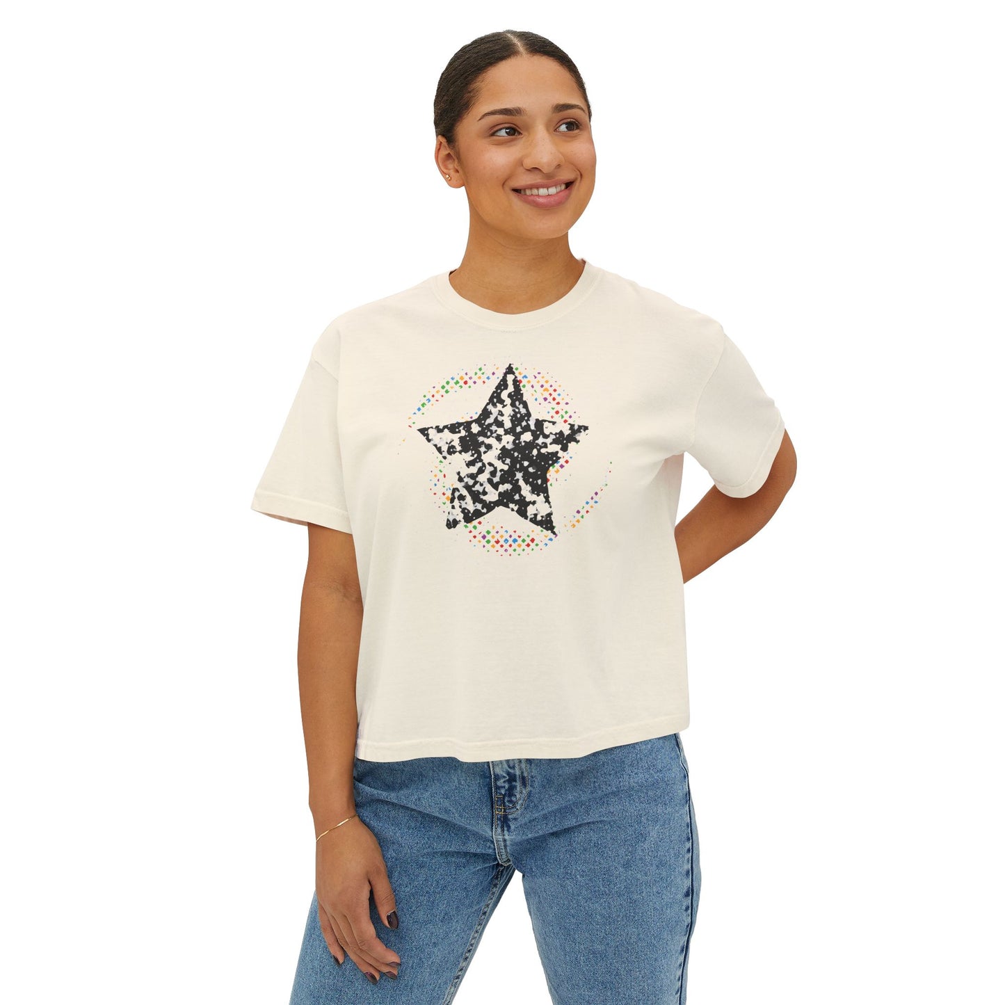 Center Stage Boxy Crop