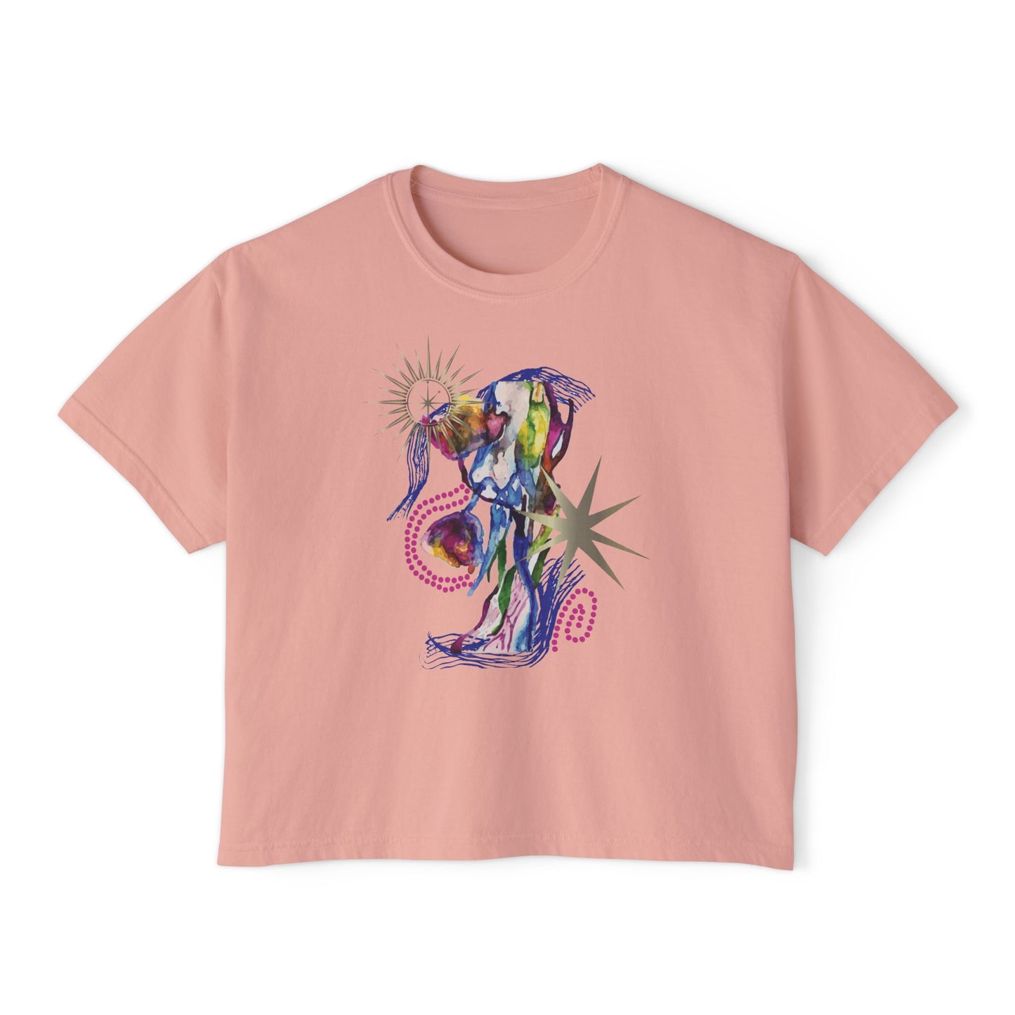 Drip Drop Boxy Crop