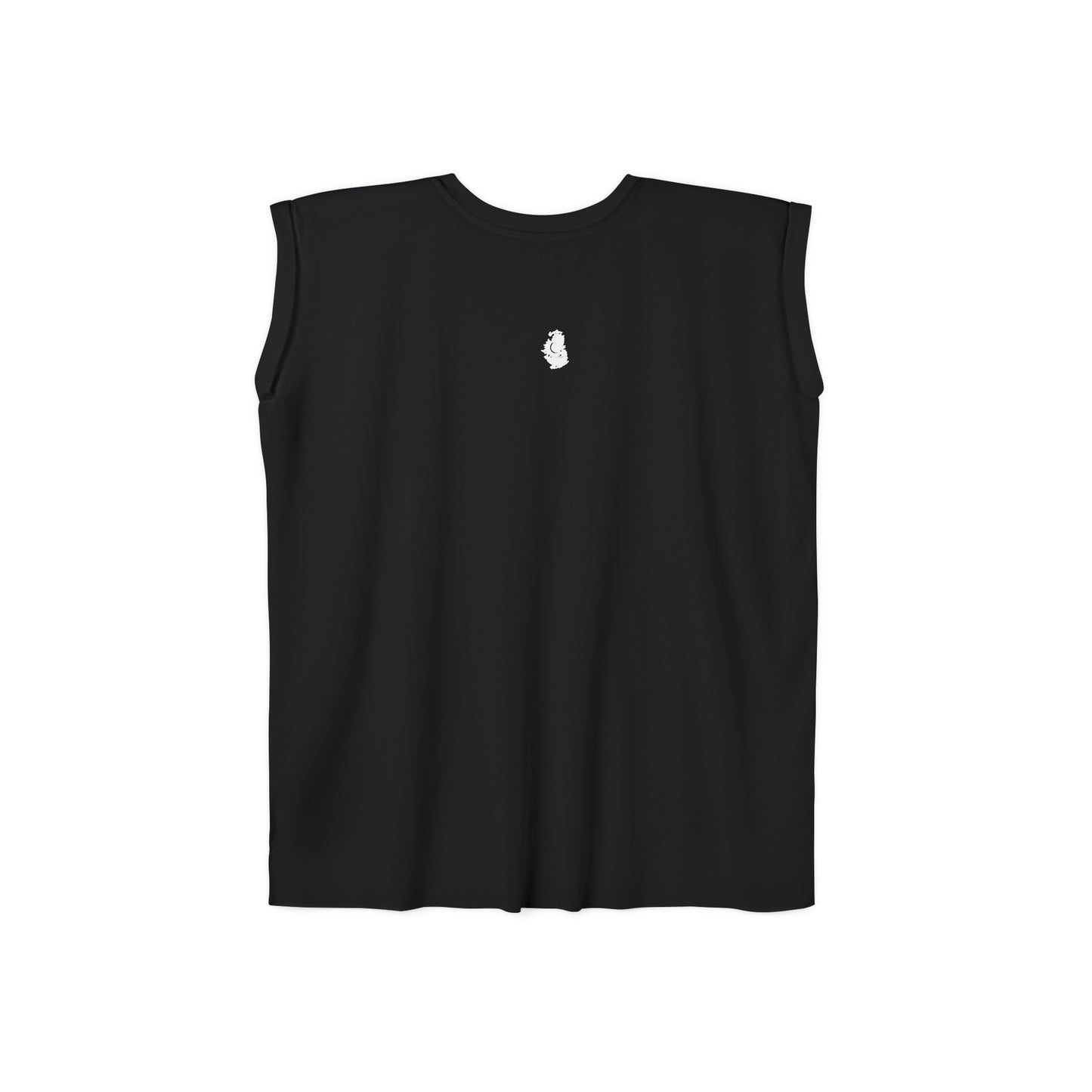 Rock Star Rolled Cuffs Muscle Tee (Black)