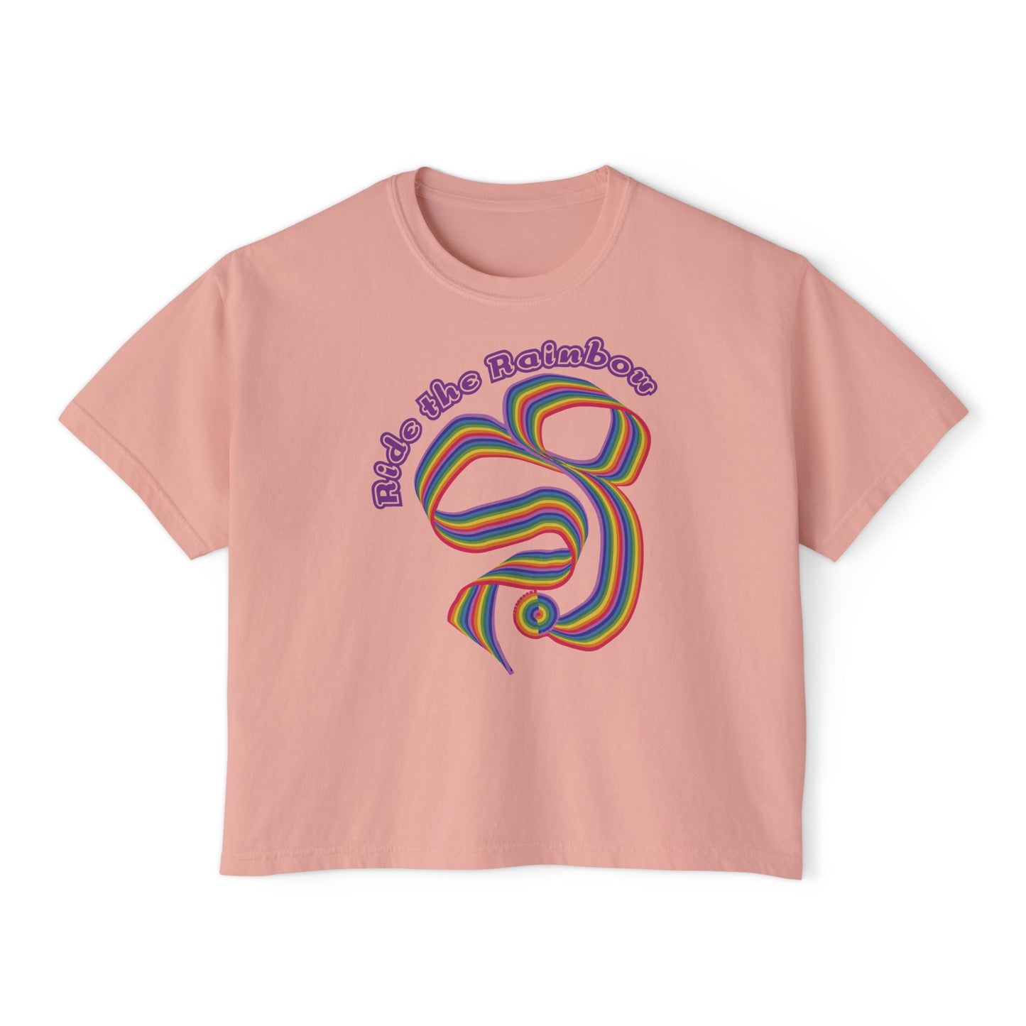 Ride the Rainbow Boxy Crop