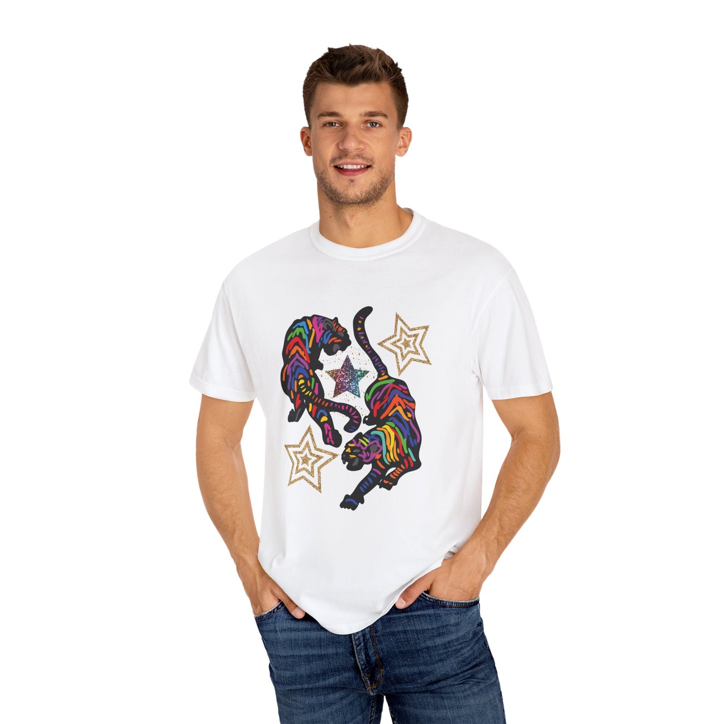 Rainbow Tiger Summer Boxy Tee