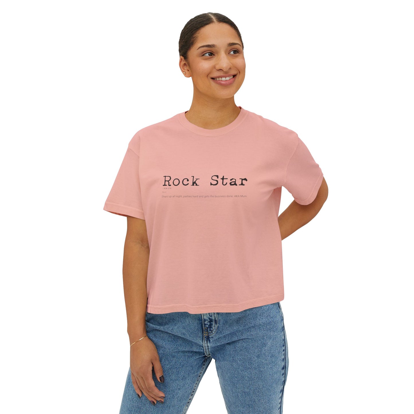 Rock Star Boxy Crop