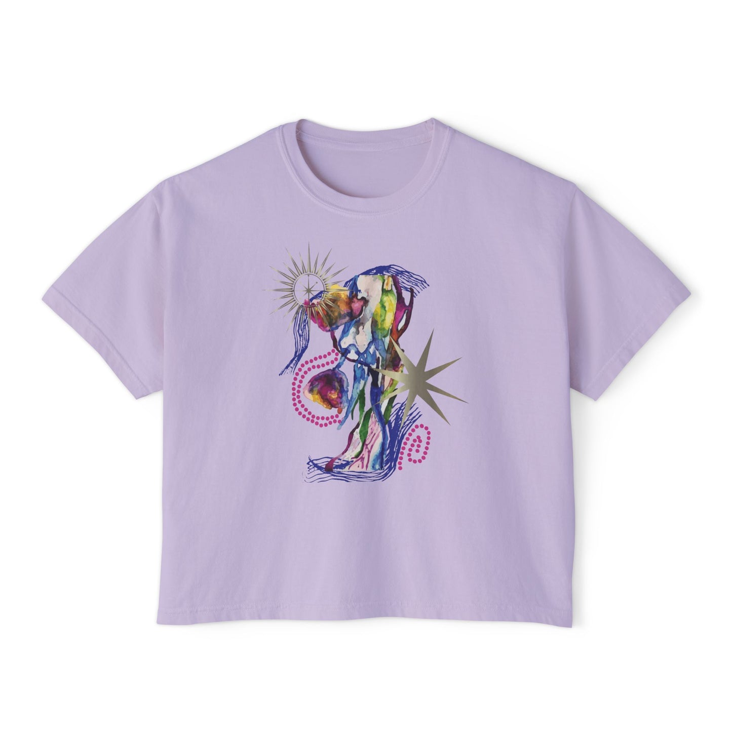 Drip Drop Boxy Crop