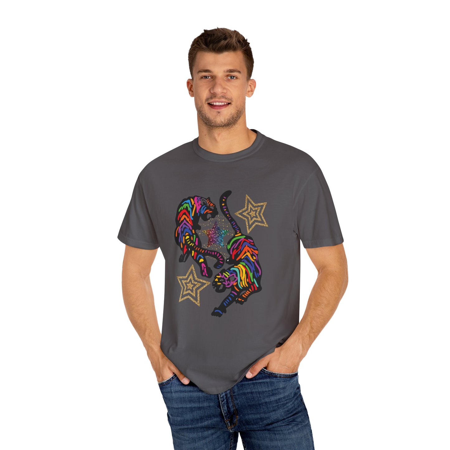 Rainbow Tiger Summer Boxy Tee