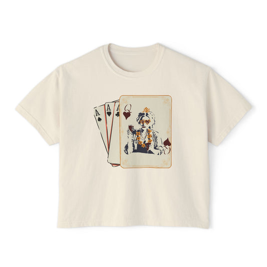 Queen of Hearts Boxy Crop