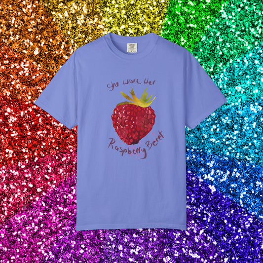 Raspberry Beret Boxy Tee