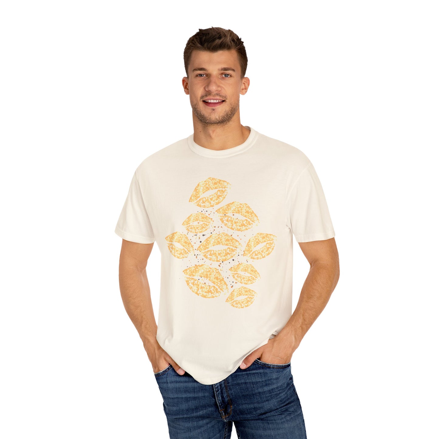 Gold Smooches Summer Boxy Tee