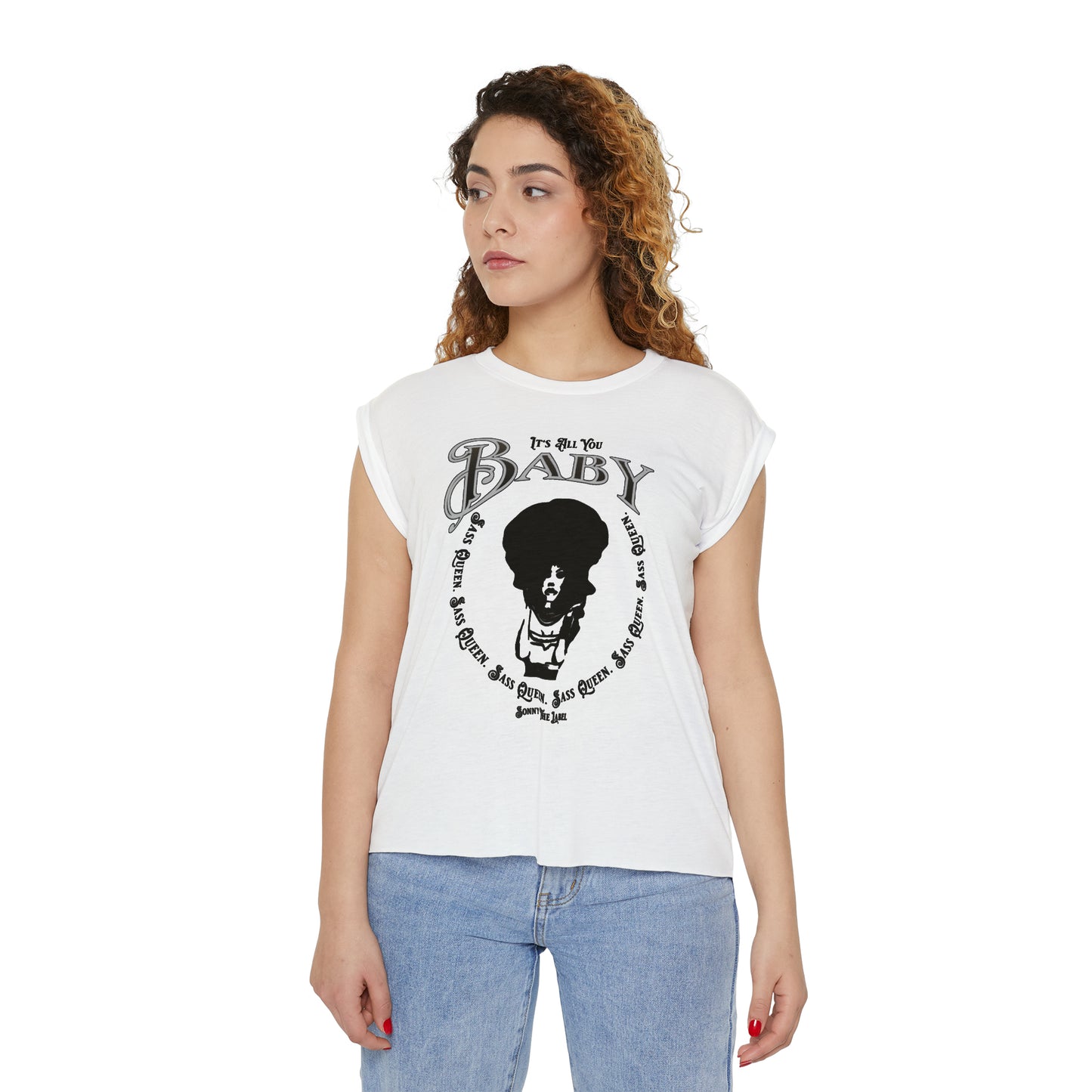 All You Rolled Cuffs Muscle Tee