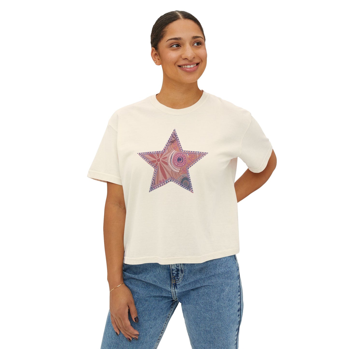 Kashmir Boxy Crop Tee