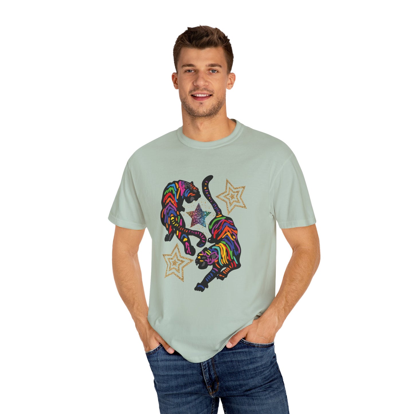Rainbow Tiger Summer Boxy Tee