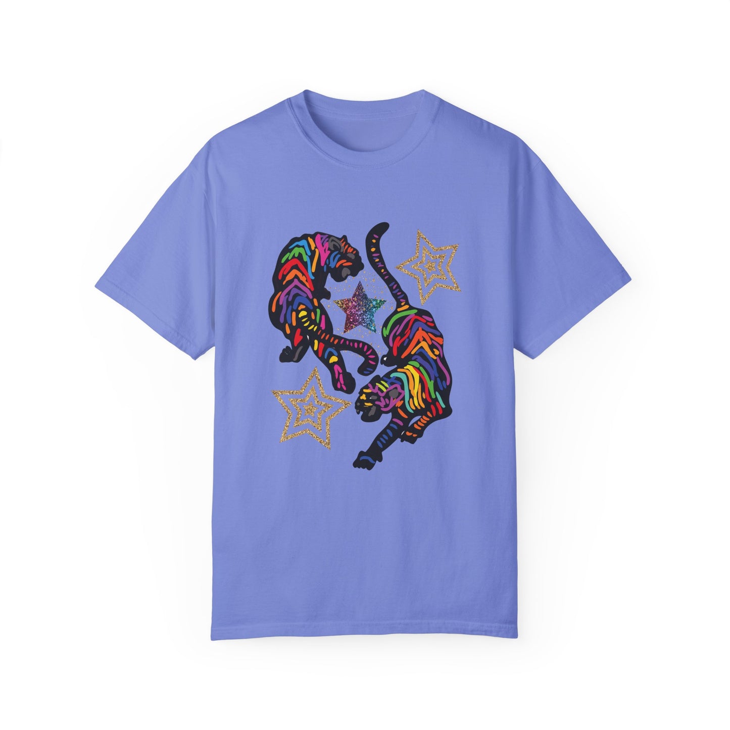 Rainbow Tiger Summer Boxy Tee