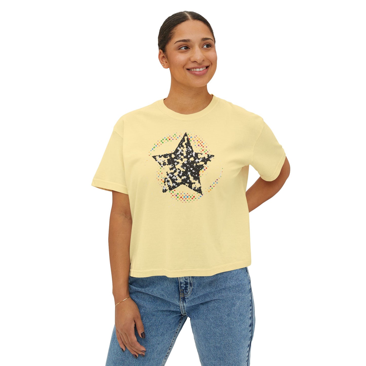 Center Stage Boxy Crop