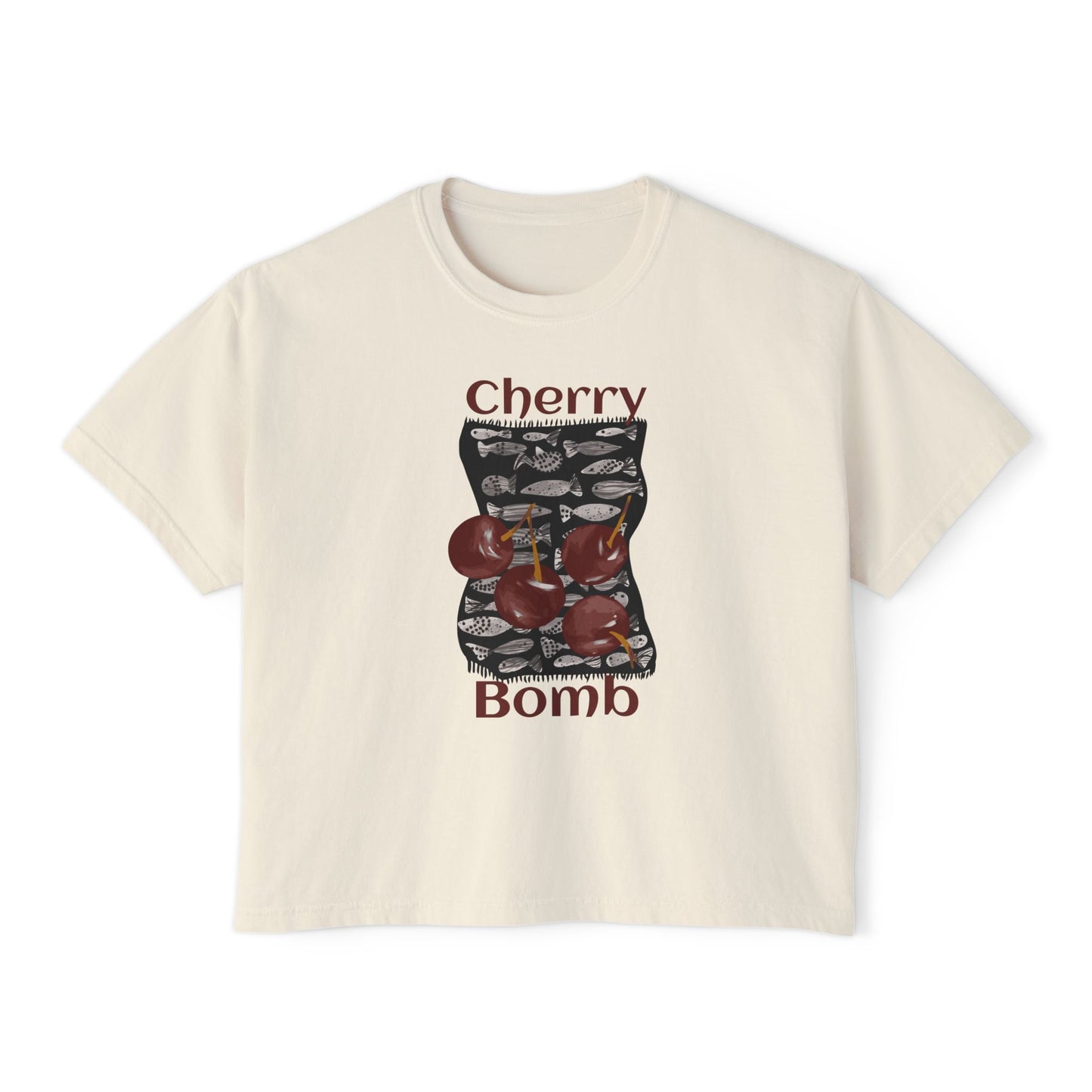 Cherry Bomb Boxy Crop