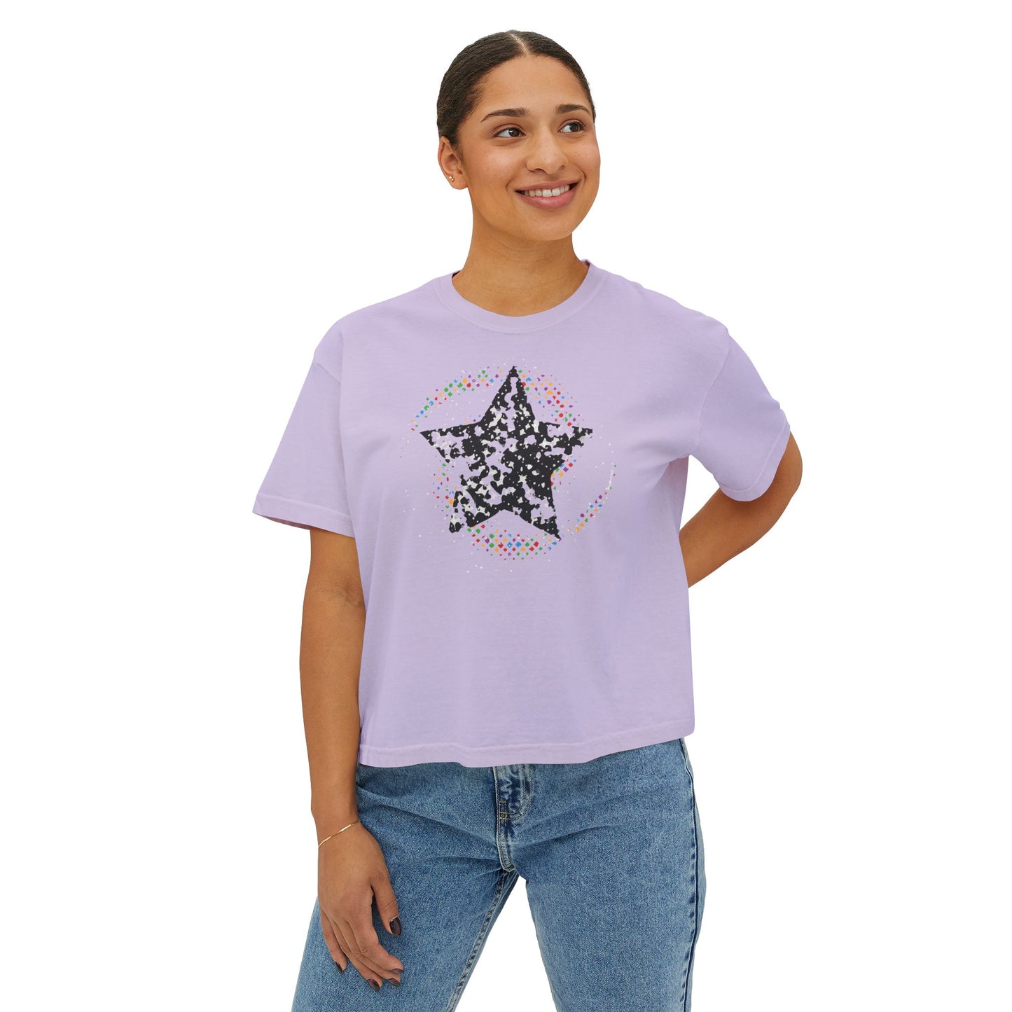 Center Stage Boxy Crop
