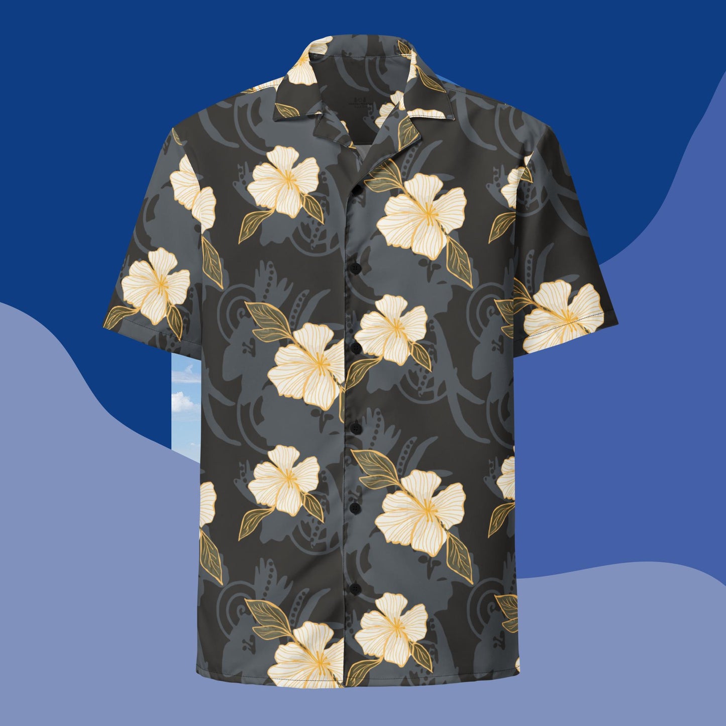 Midnight Paradisio Button Shirt