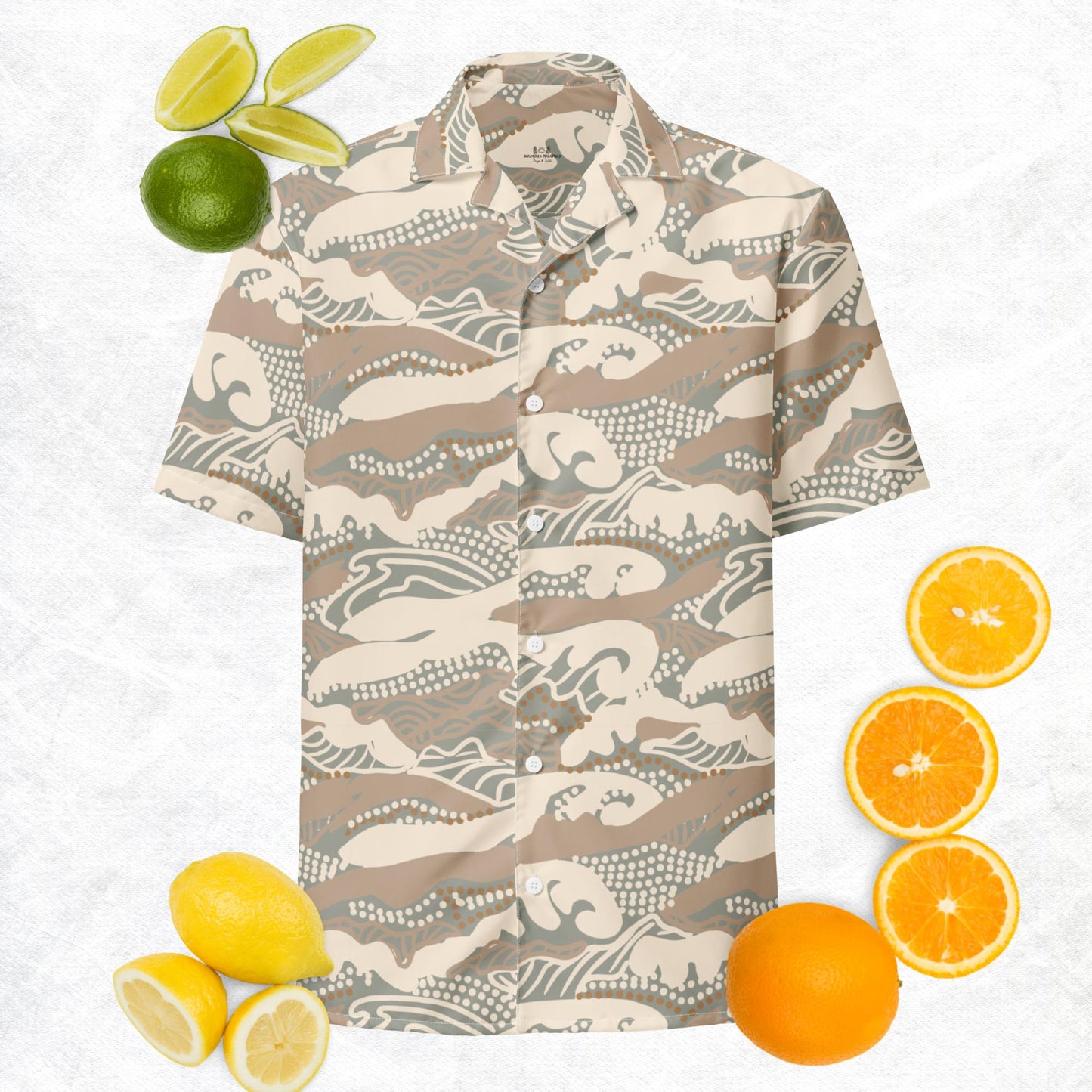 Stormy Waves Button Shirt