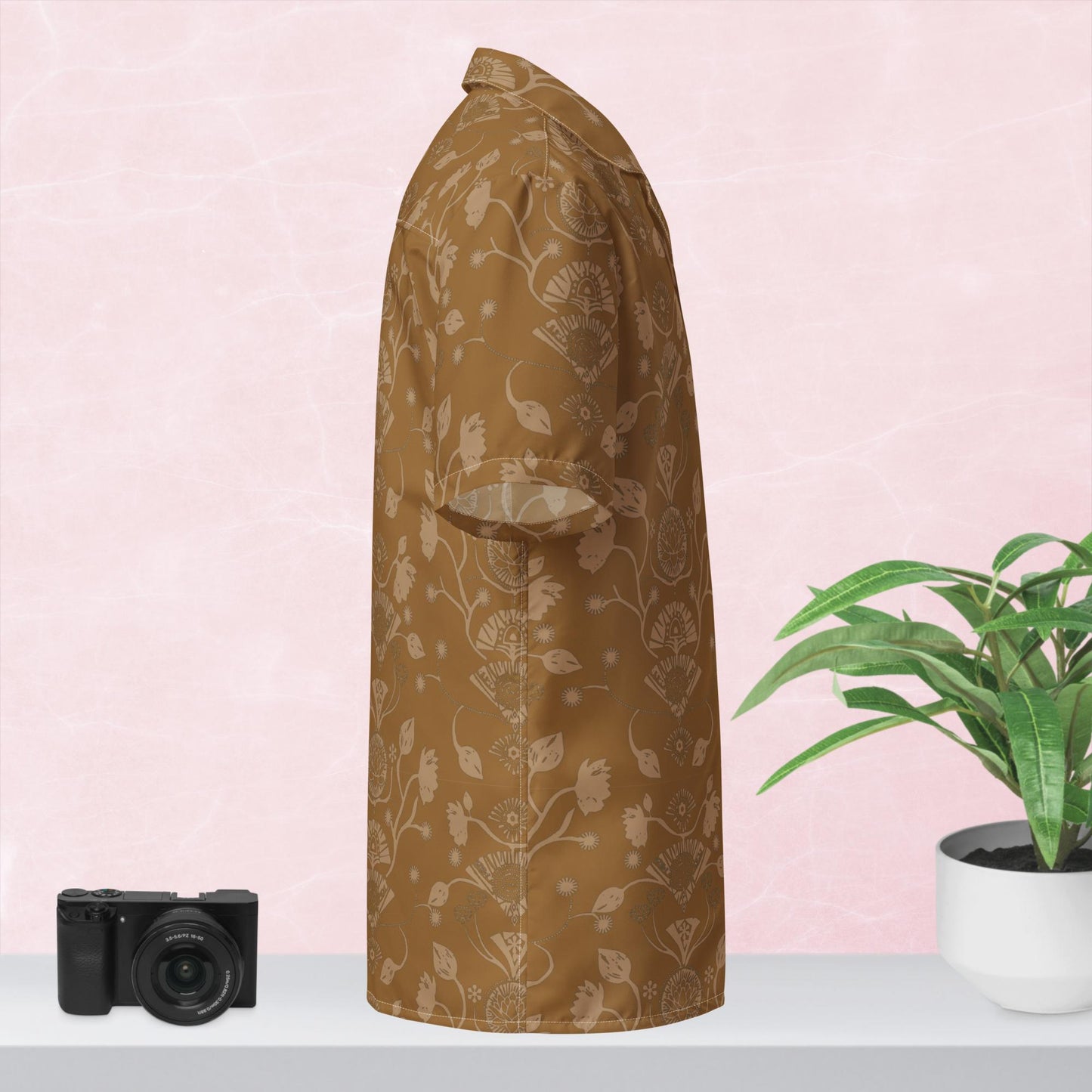 Ochre Geo Button Shirt