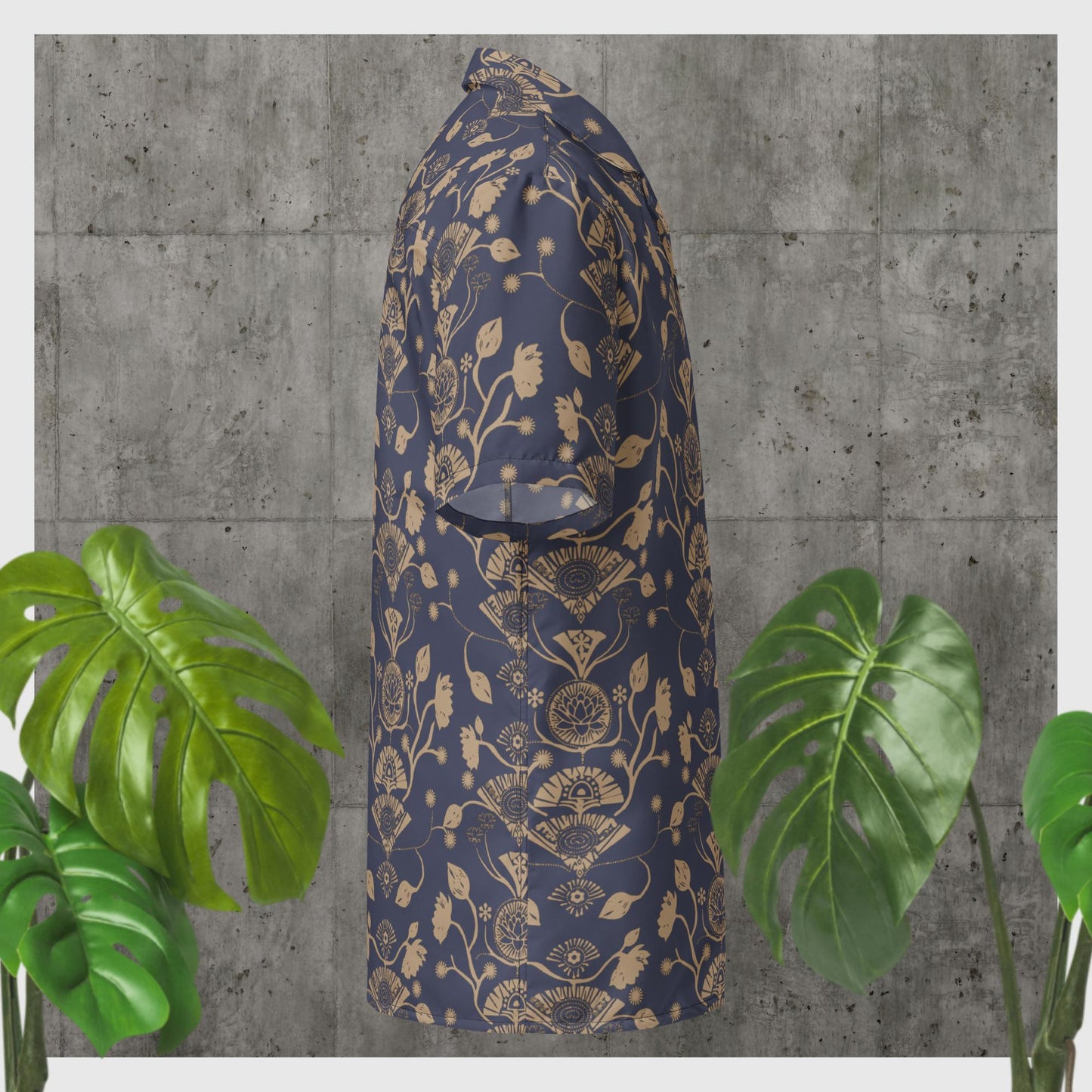 Denim Geo Button Shirt