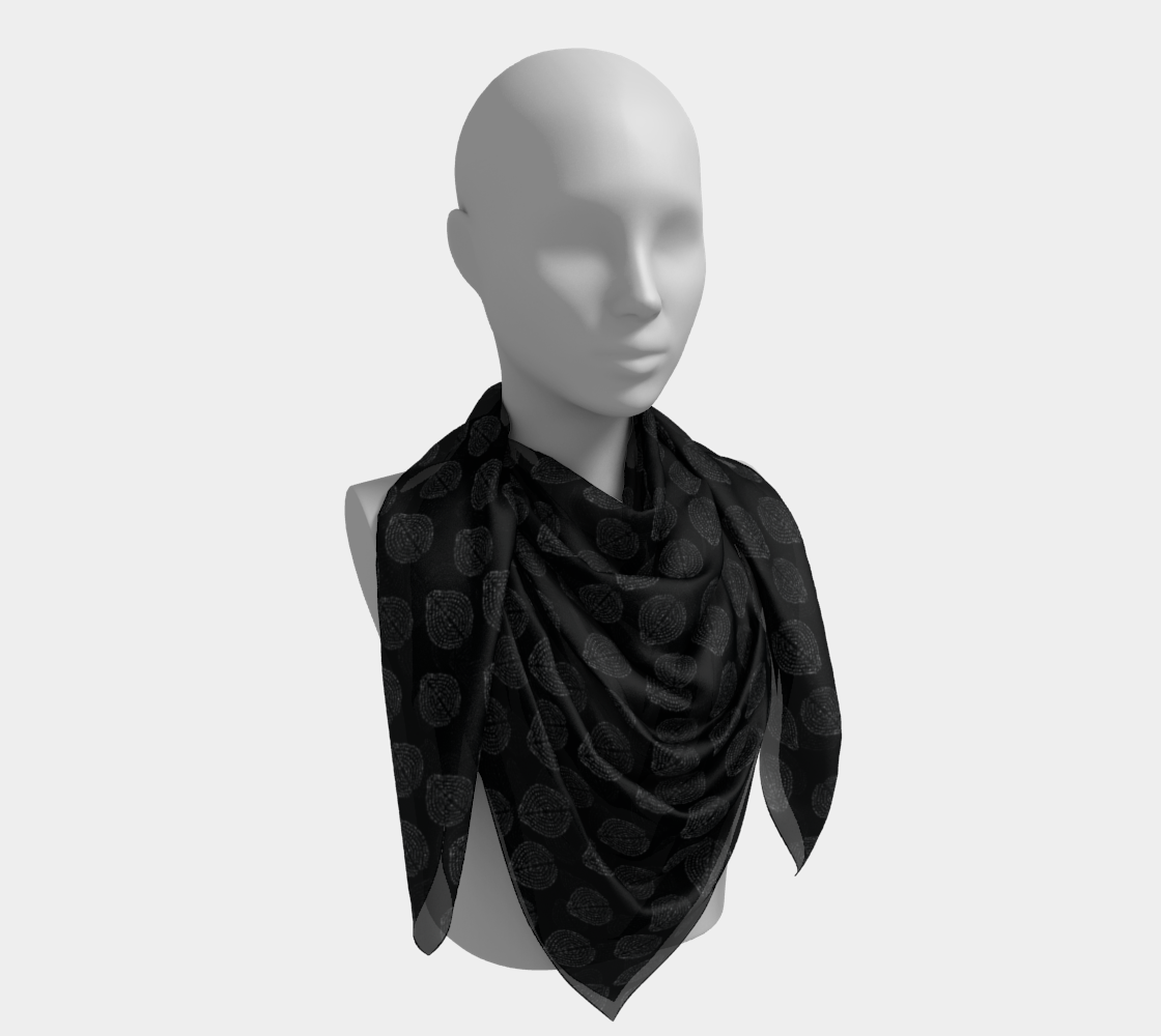 Urchin Black Scarf