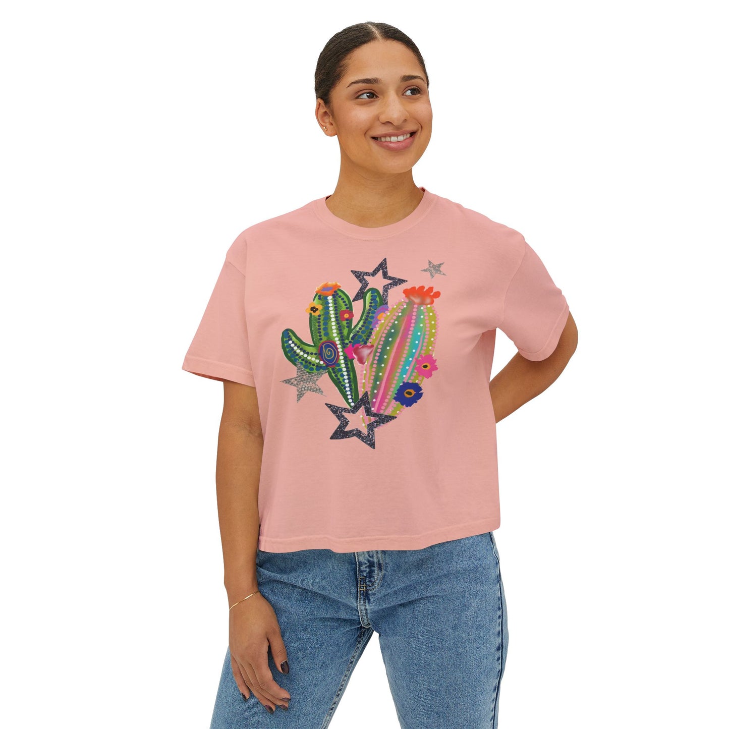 Baby Cactus Boxy Crop