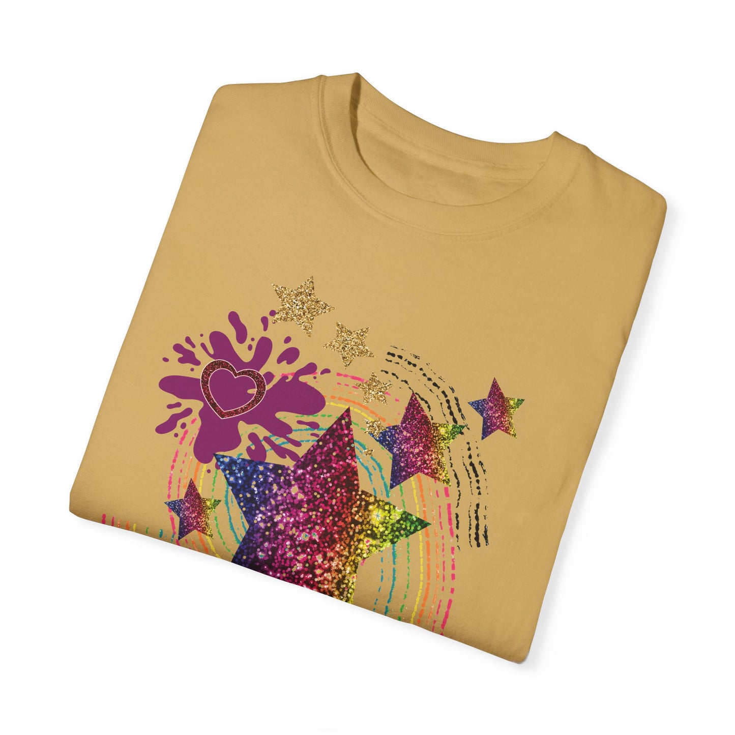 Rainbow Swirl Summer Boxy Tee