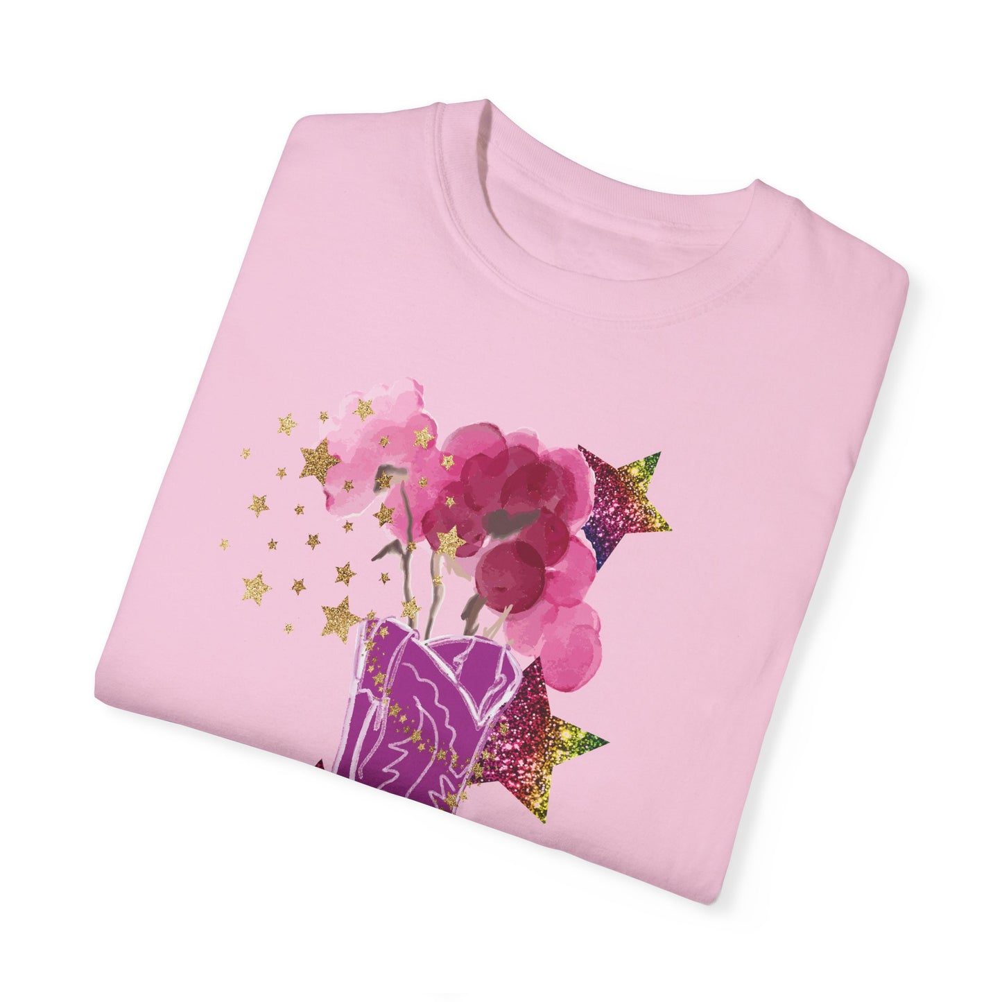 Pink Boots Summer Boxy Tee