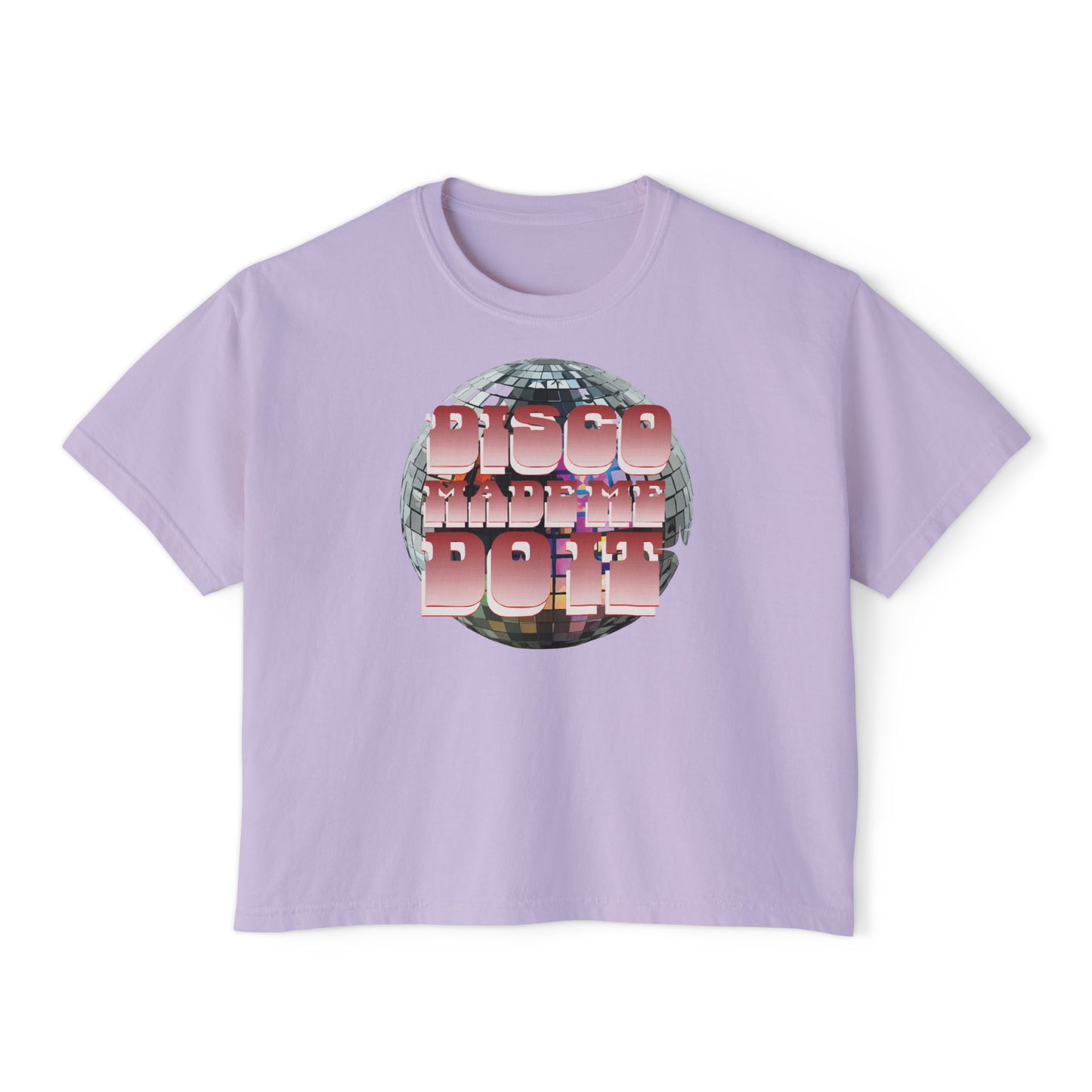 Disco Made Me Do It Boxy Crop