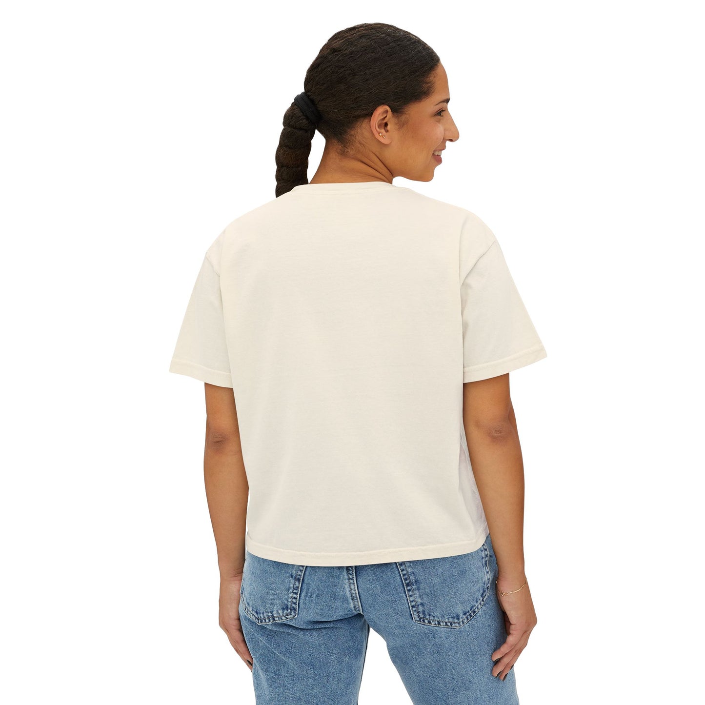 Jean Geanie Boxy Crop Tee