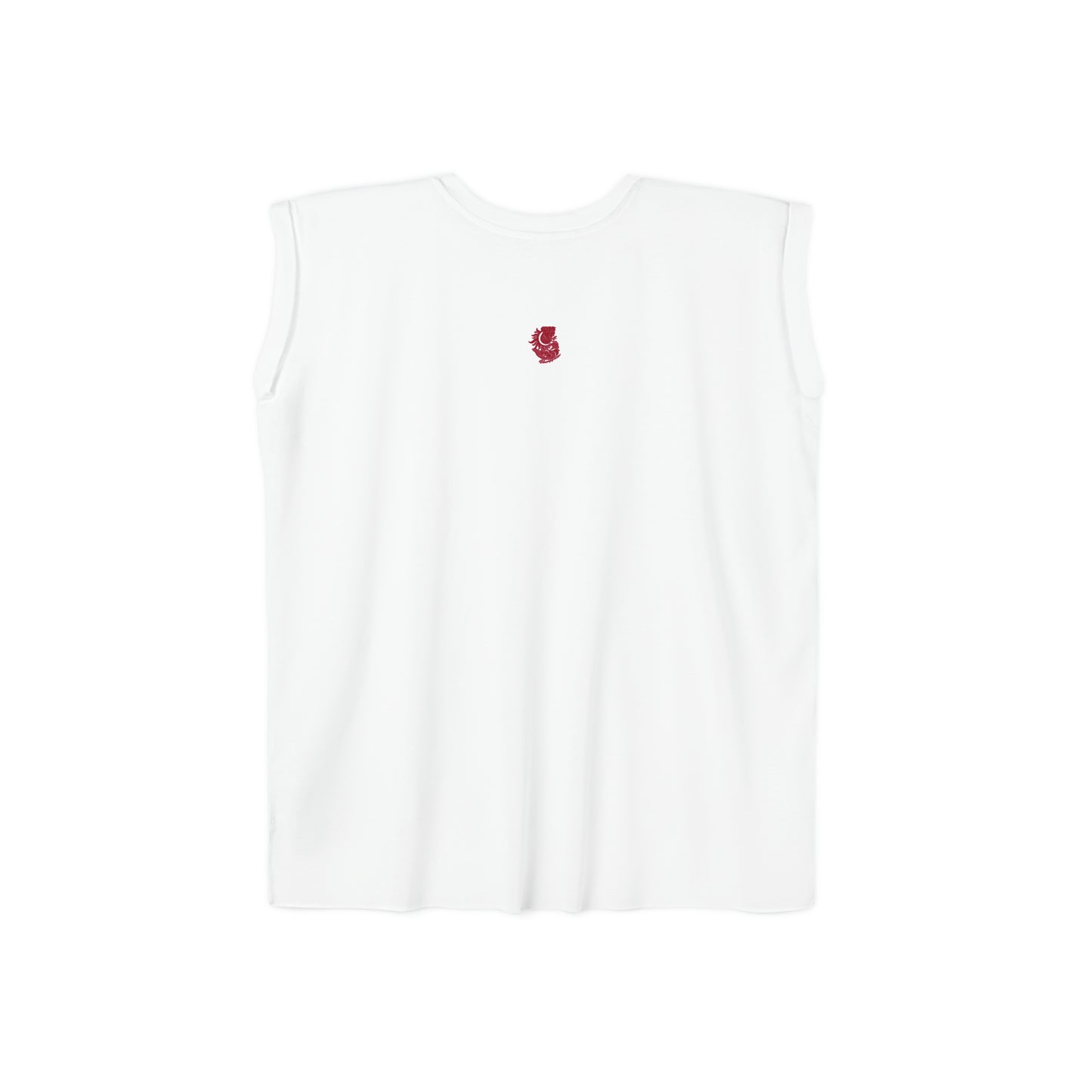 Not Your (Stereo)type Rolled Cuffs Muscle Tee (White)