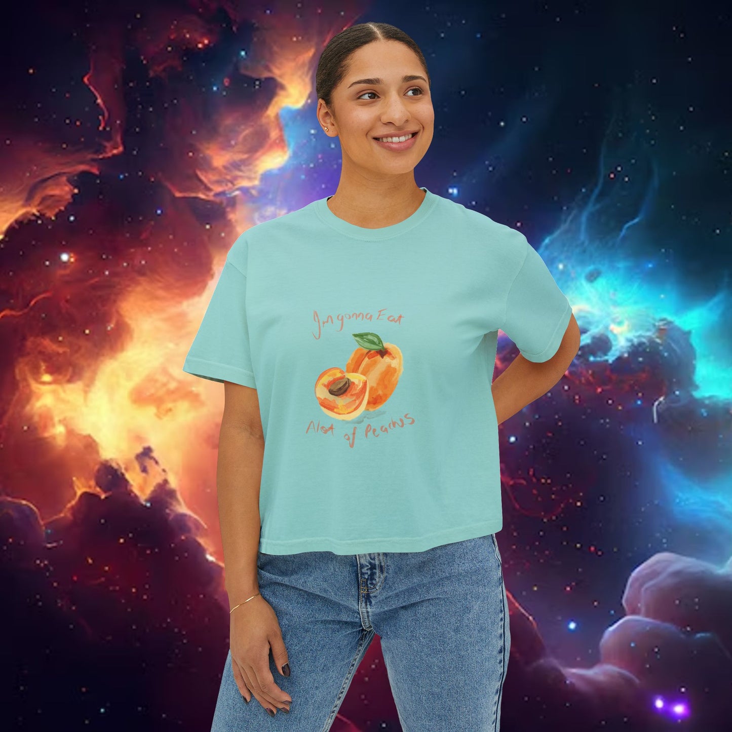 Peaches Boxy Crop