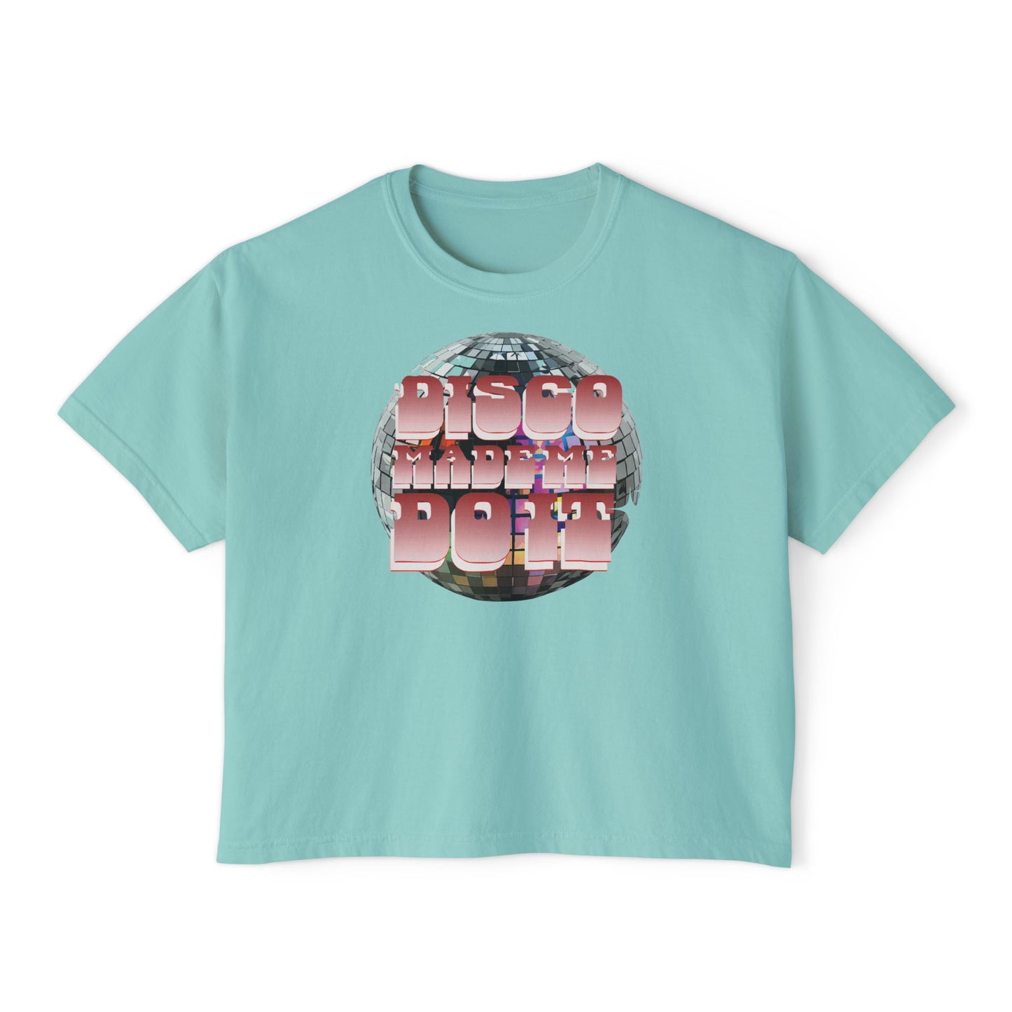 Disco Made Me Do It Boxy Crop