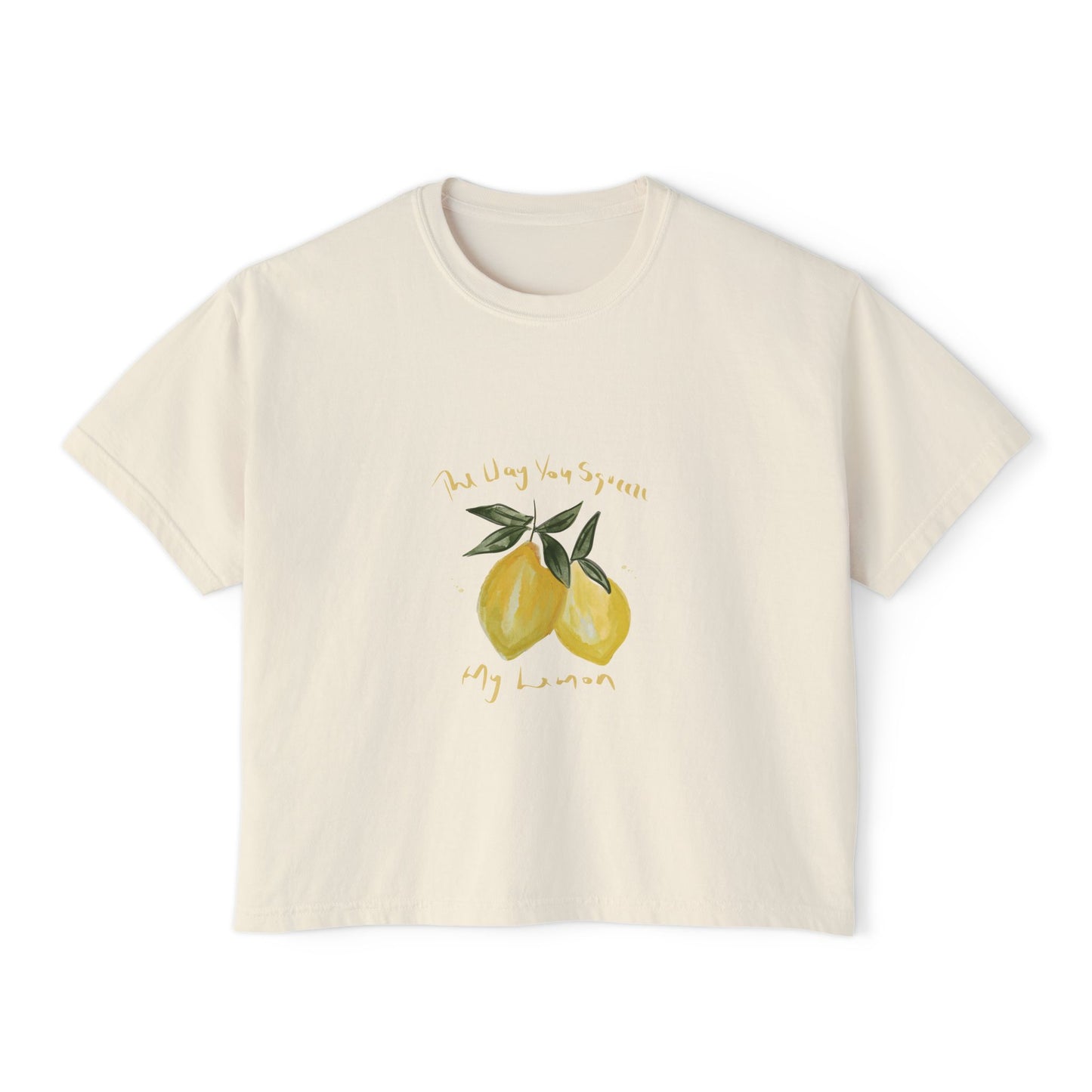 Lemon Song Boxy Crop