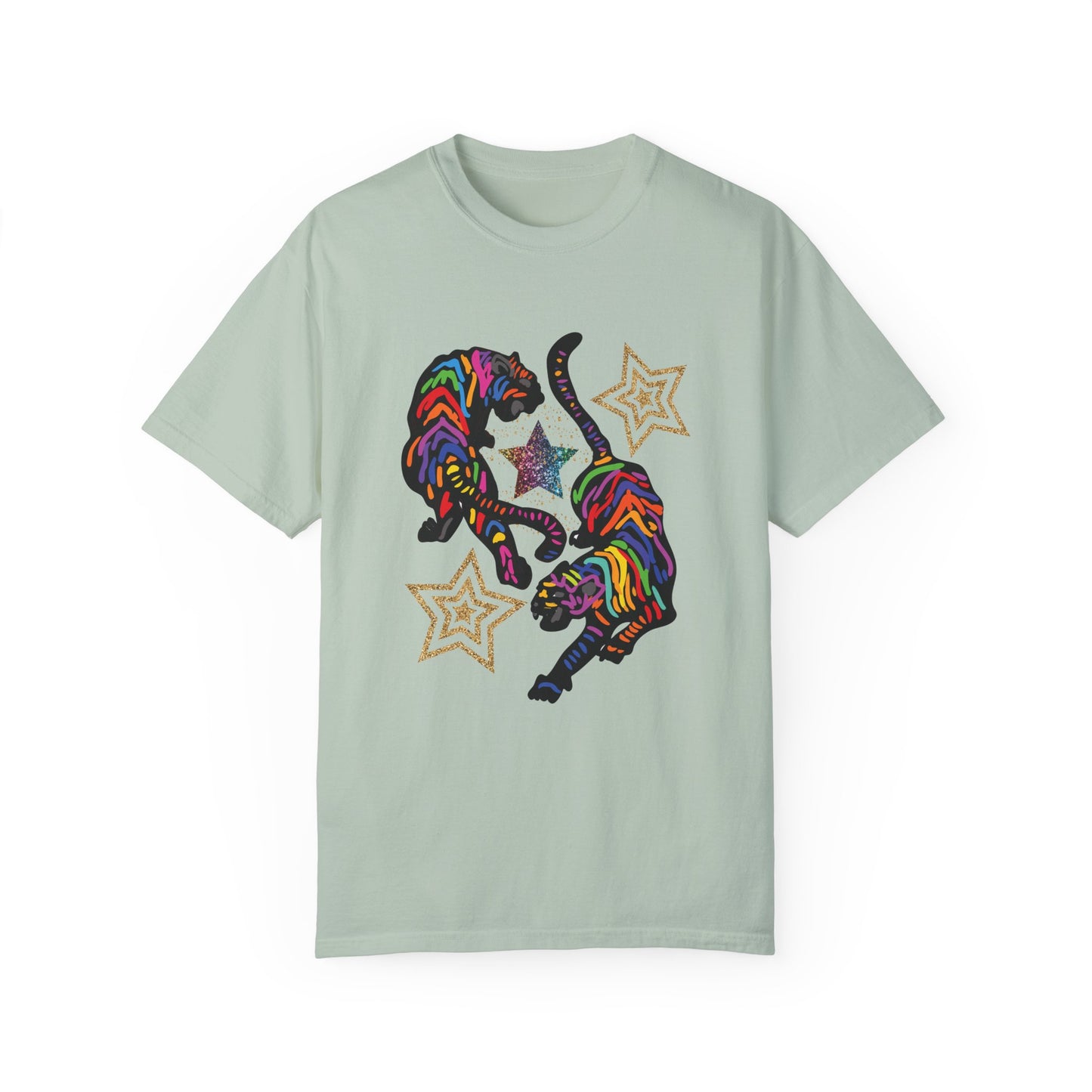 Rainbow Tiger Summer Boxy Tee